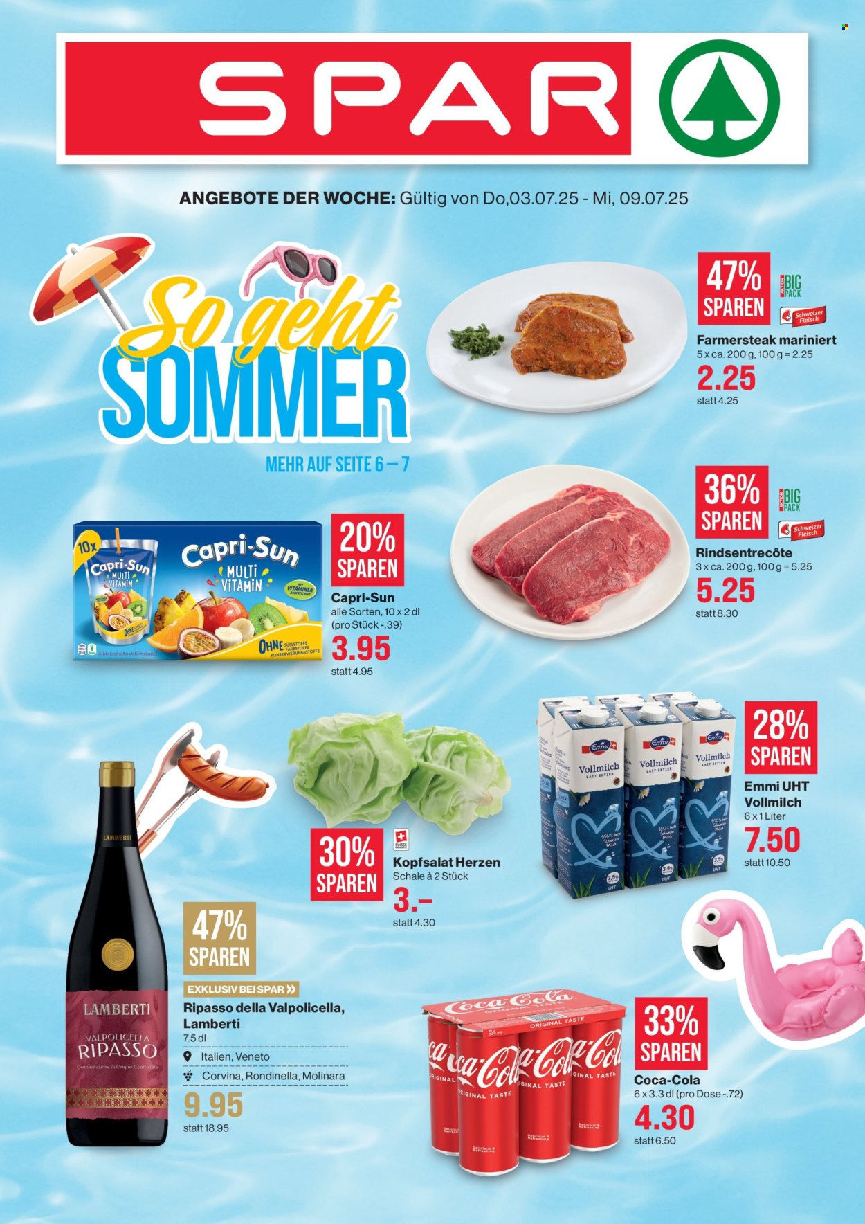 Volantino SPAR - 3.7.2025 - 9.7.2025. Pagina 1. Pagina 1