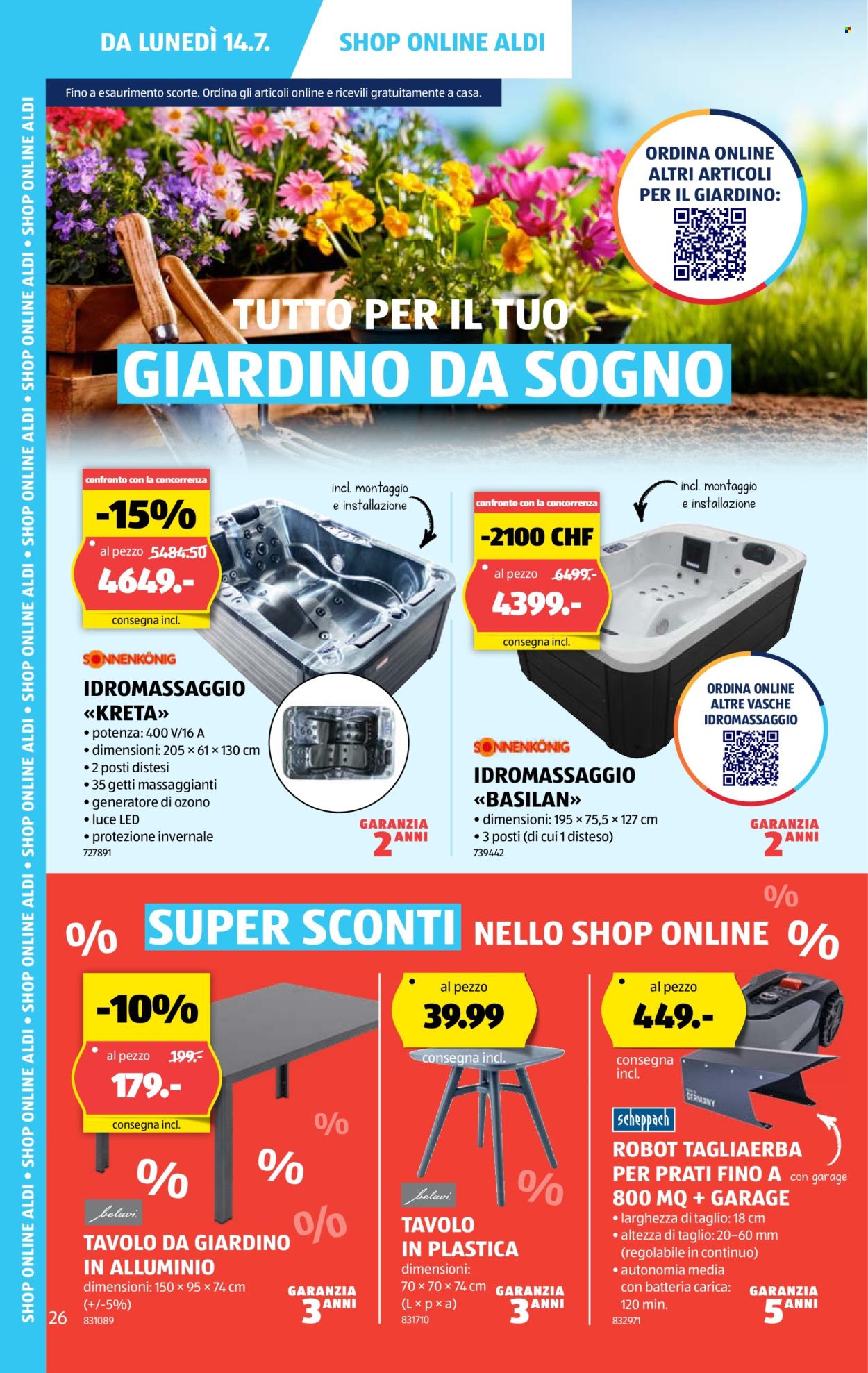 Volantino Aldi - 10.7.2025 - 16.7.2025. Pagina 26. Pagina 26