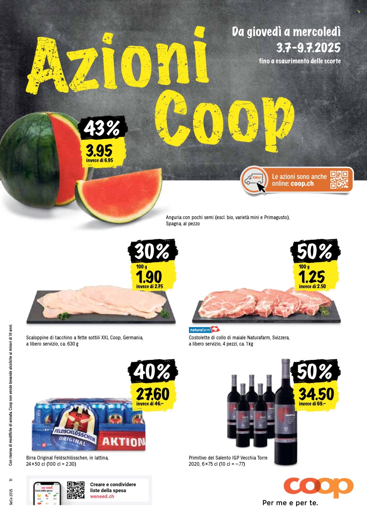 Volantino Coop - 3.7.2025 - 9.7.2025. Pagina 1. Pagina 1