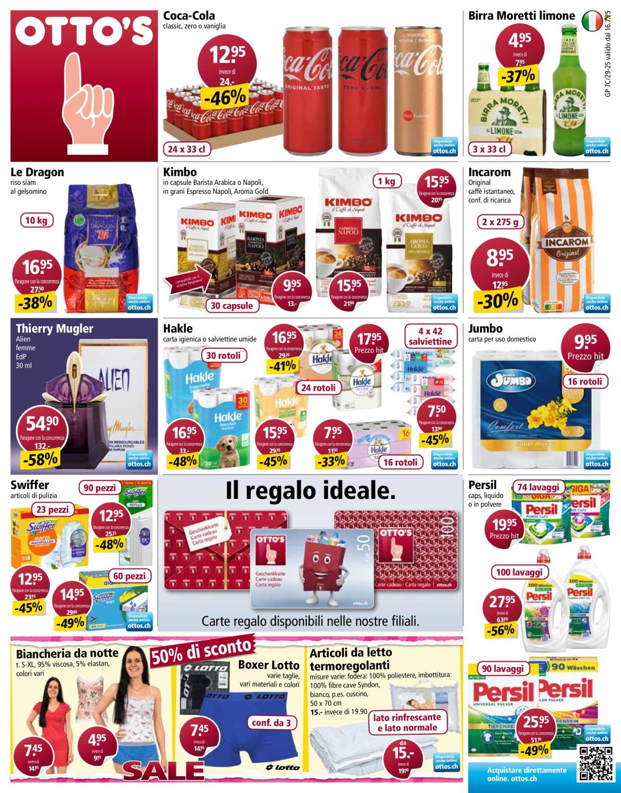 Volantino Otto's - 16.7.2025 - 22.7.2025. Pagina 1. Pagina 1