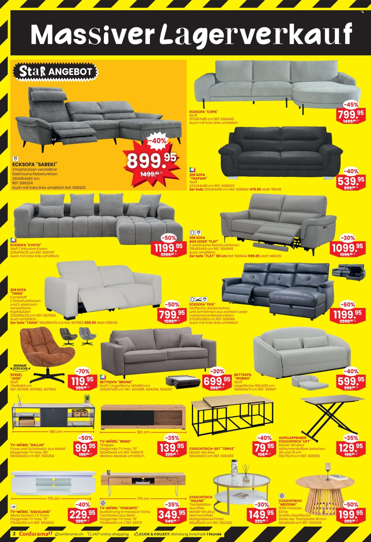 Volantino Conforama - 9.7.2025 - 22.7.2025. Pagina 2. Pagina 2