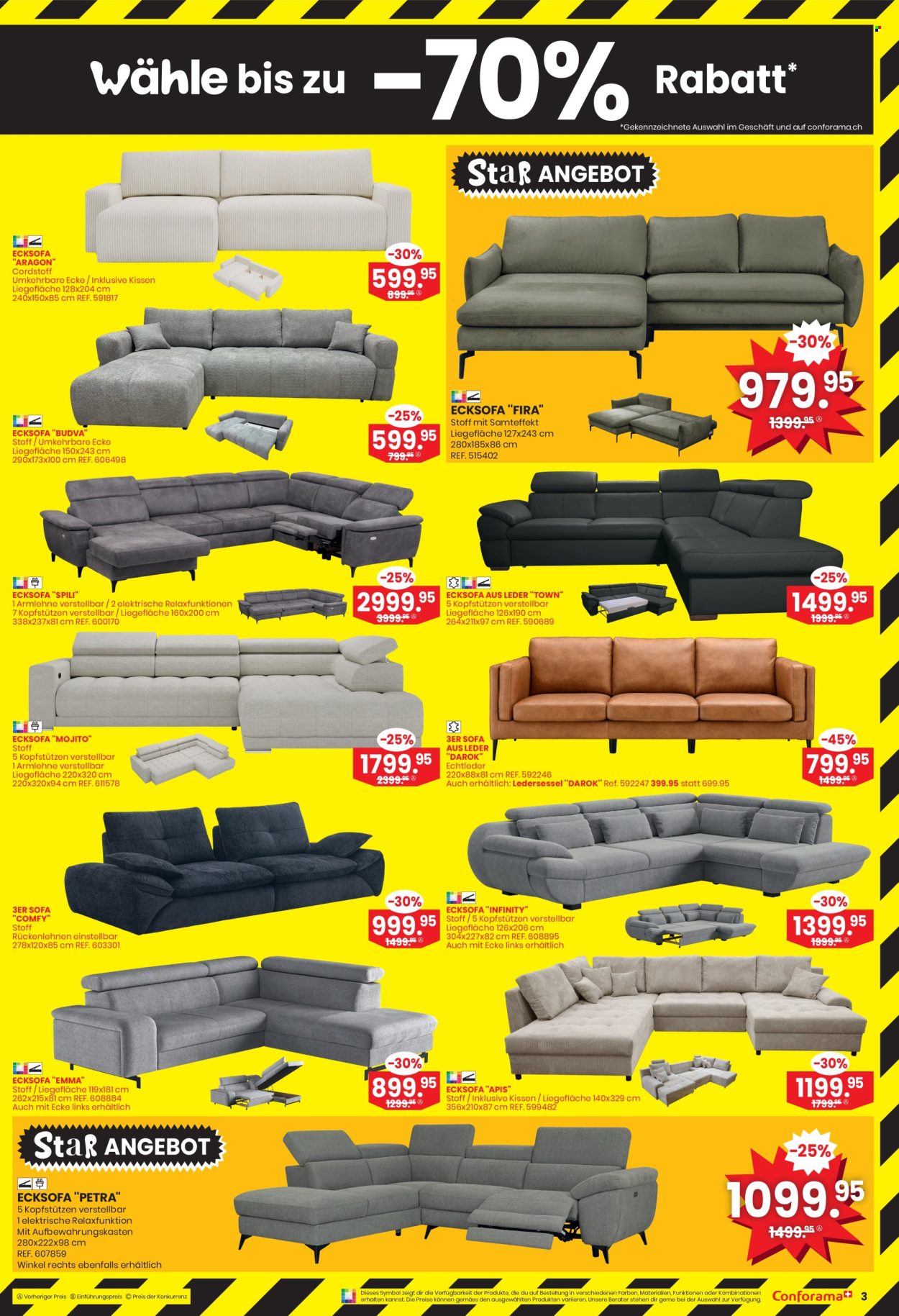 Volantino Conforama - 9.7.2025 - 22.7.2025. Pagina 3. Pagina 3