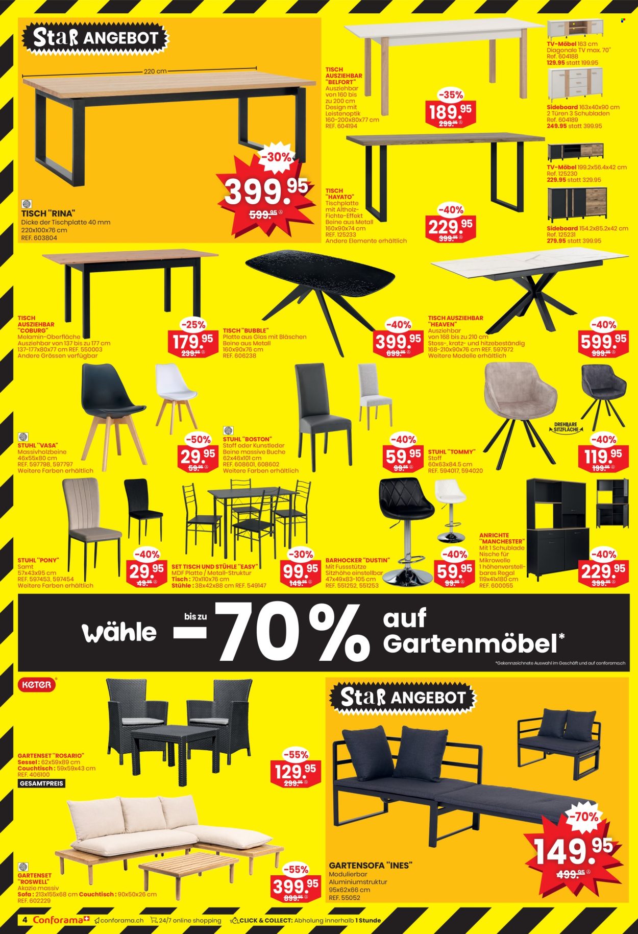 Volantino Conforama - 9.7.2025 - 22.7.2025. Pagina 4. Pagina 4