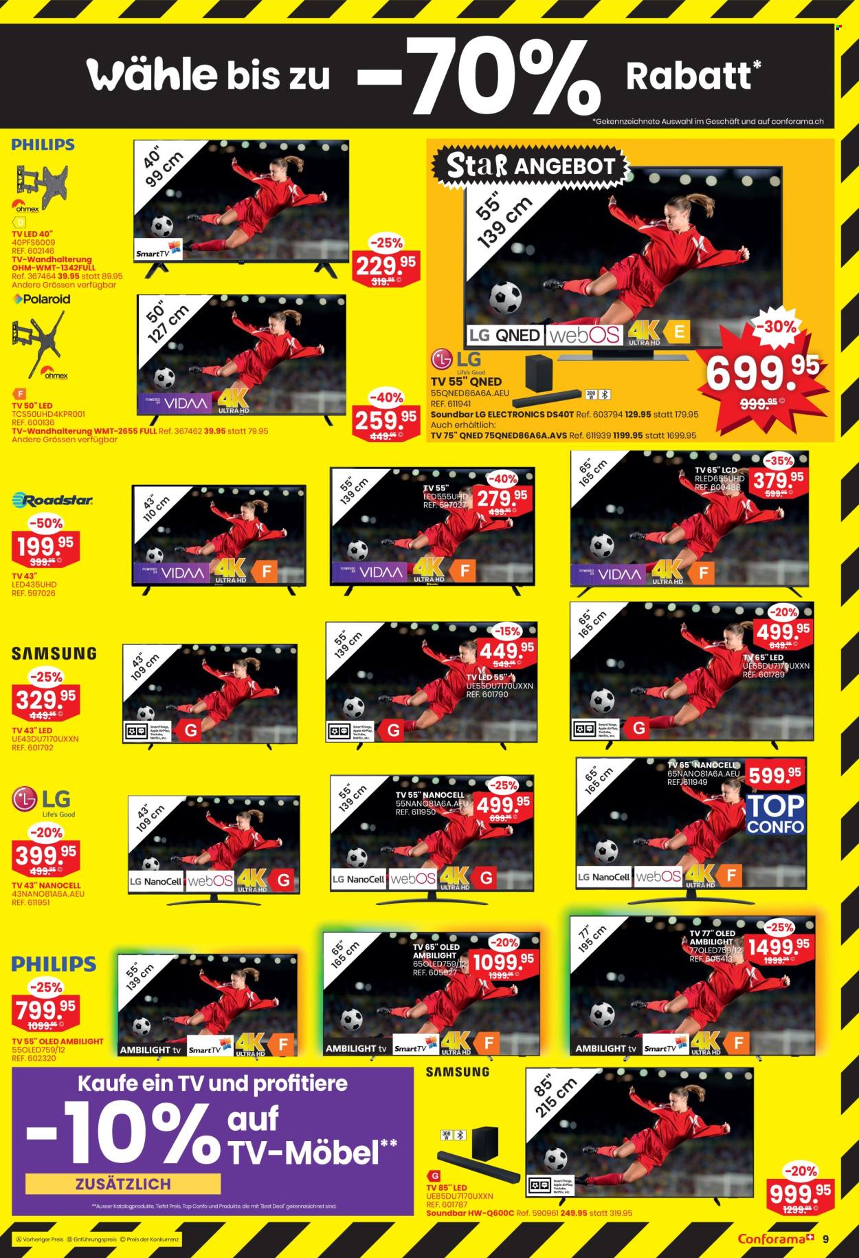 Volantino Conforama - 9.7.2025 - 22.7.2025. Pagina 9. Pagina 9
