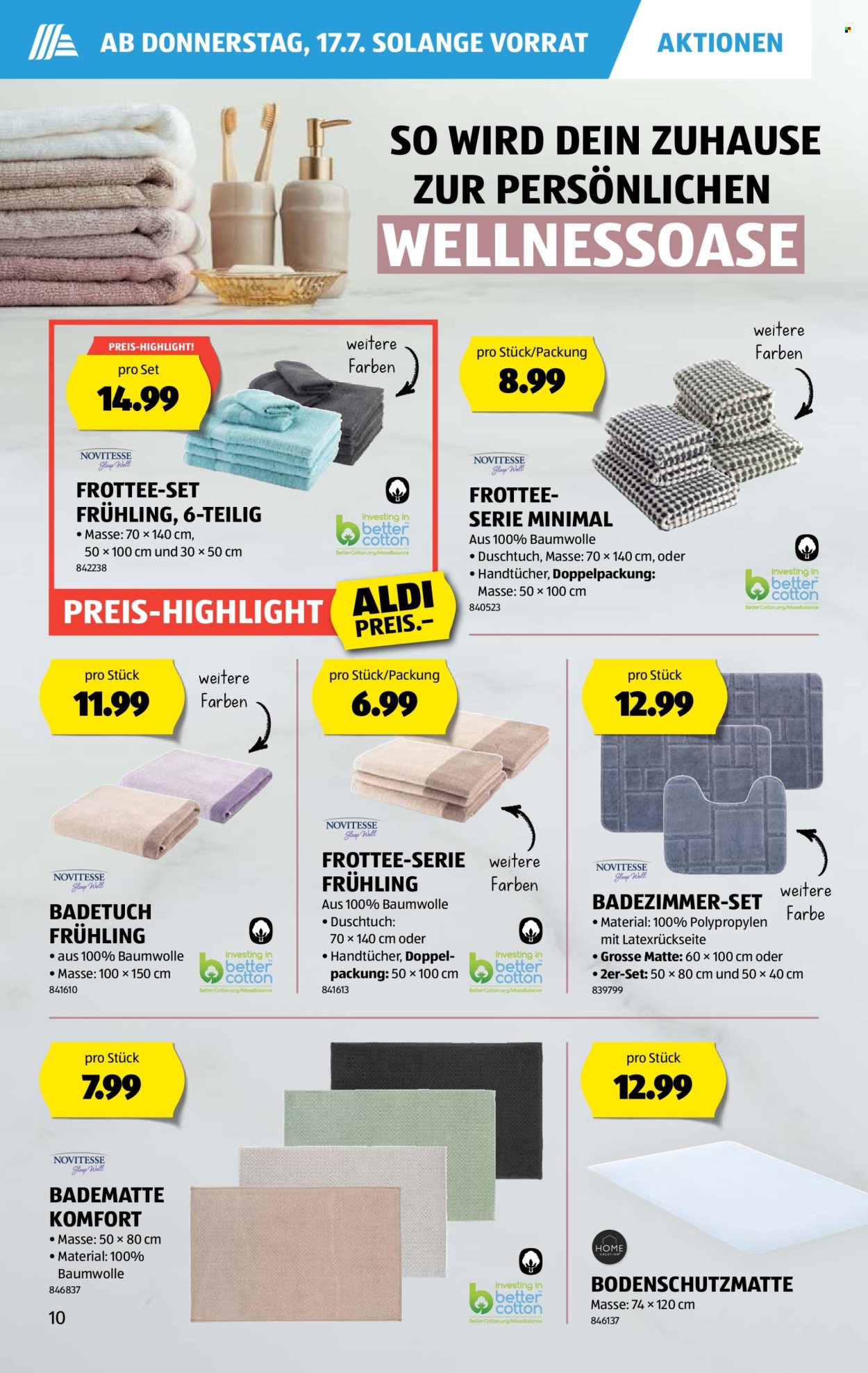 Volantino Aldi - 17.7.2025 - 23.7.2025. Pagina 10. Pagina 10