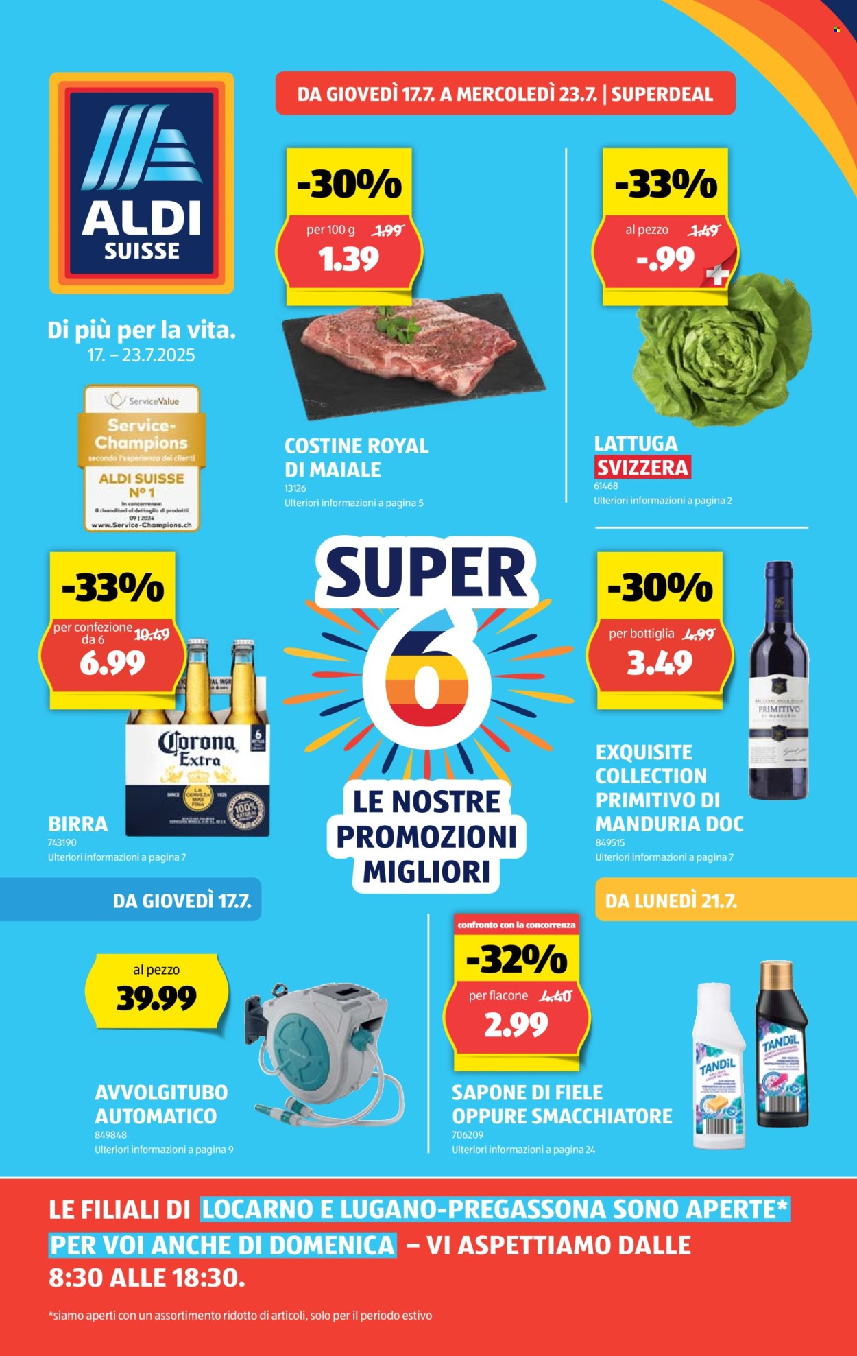 Volantino Aldi - 17.7.2025 - 23.7.2025. Pagina 1. Pagina 1