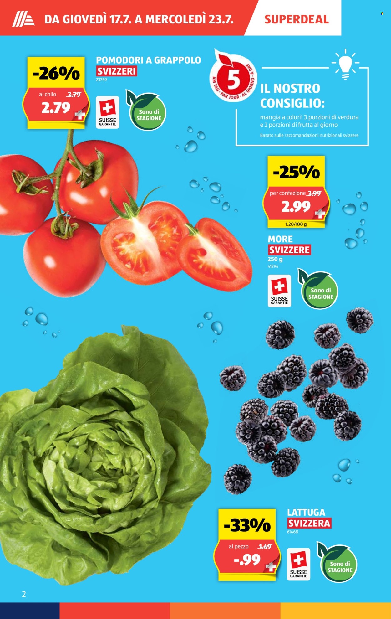 Volantino Aldi - 17.7.2025 - 23.7.2025. Pagina 2. Pagina 2