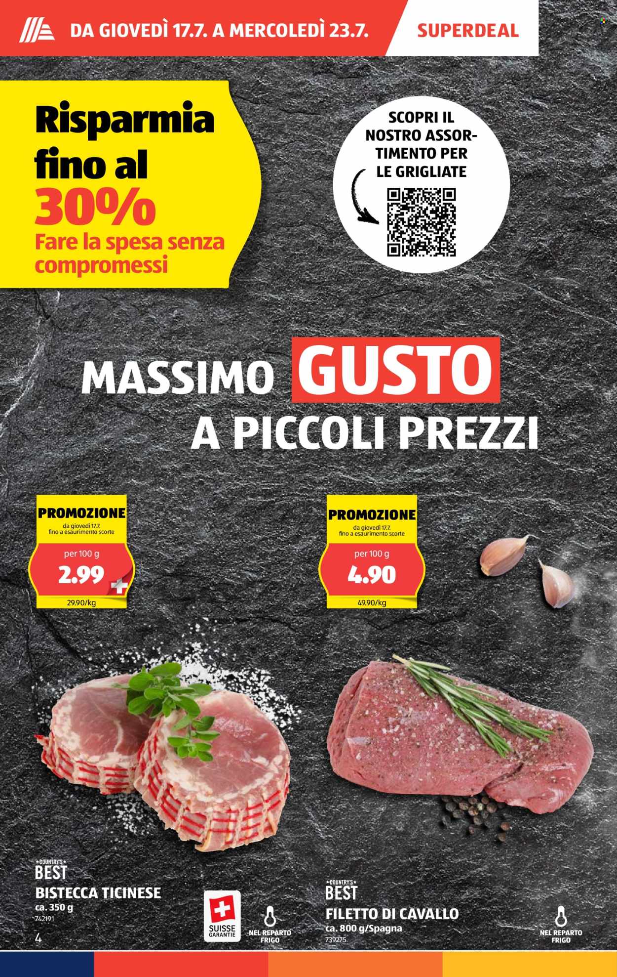 Volantino Aldi - 17.7.2025 - 23.7.2025. Pagina 4. Pagina 4