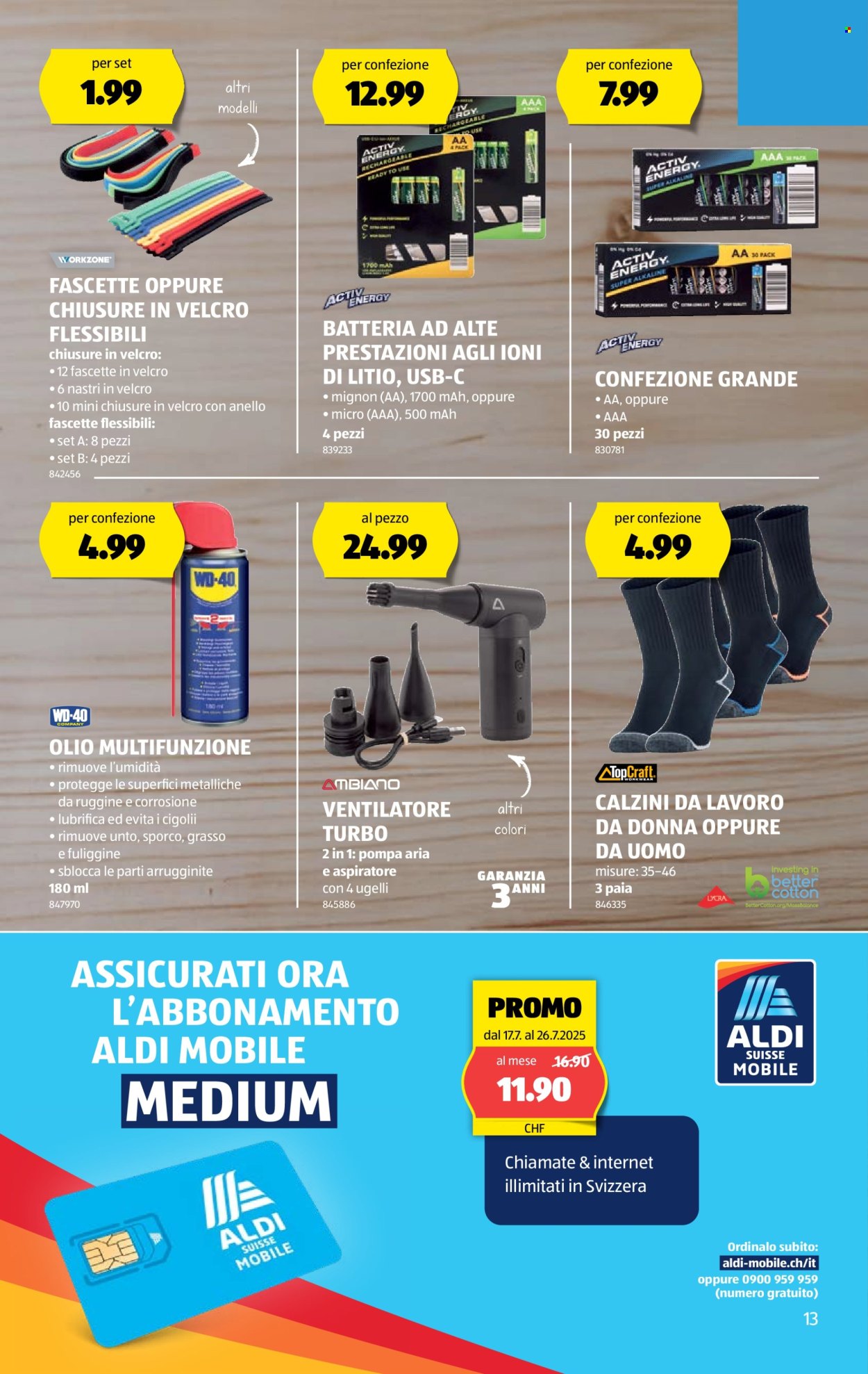 Volantino Aldi - 17.7.2025 - 23.7.2025. Pagina 13. Pagina 13
