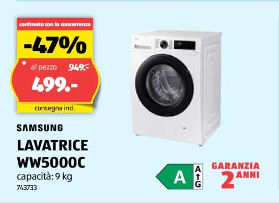 SAMSUNG LAVATRICE WW5000C
