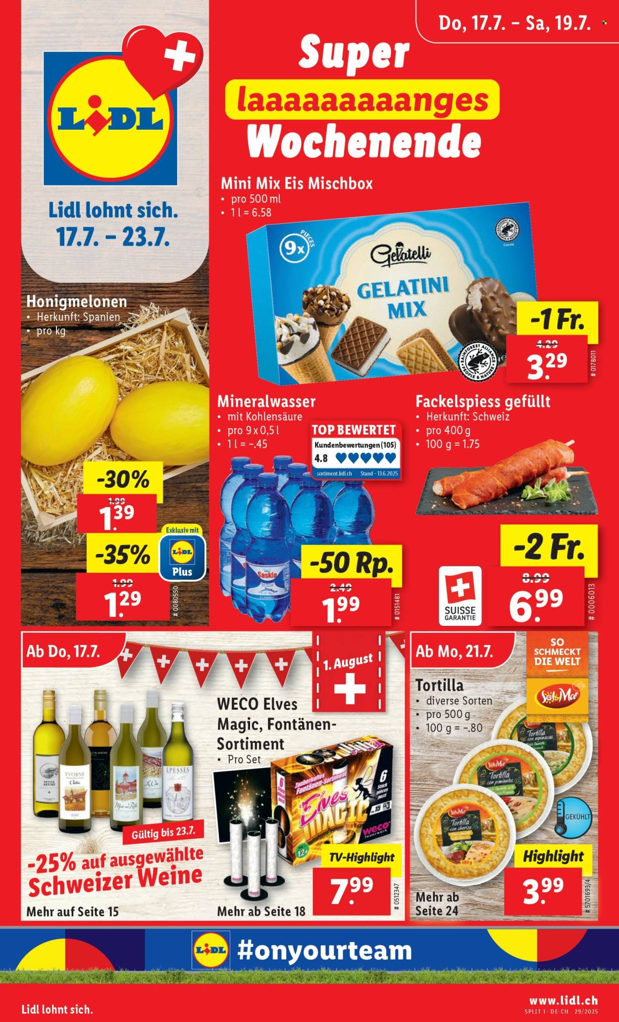 Volantino Lidl - 17.7.2025 - 23.7.2025. Pagina 1. Pagina 1