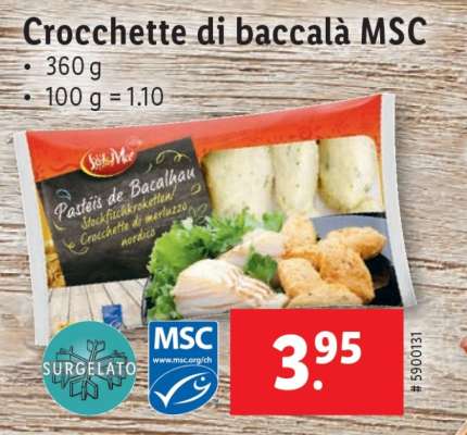 Crocchette di baccalà MSC