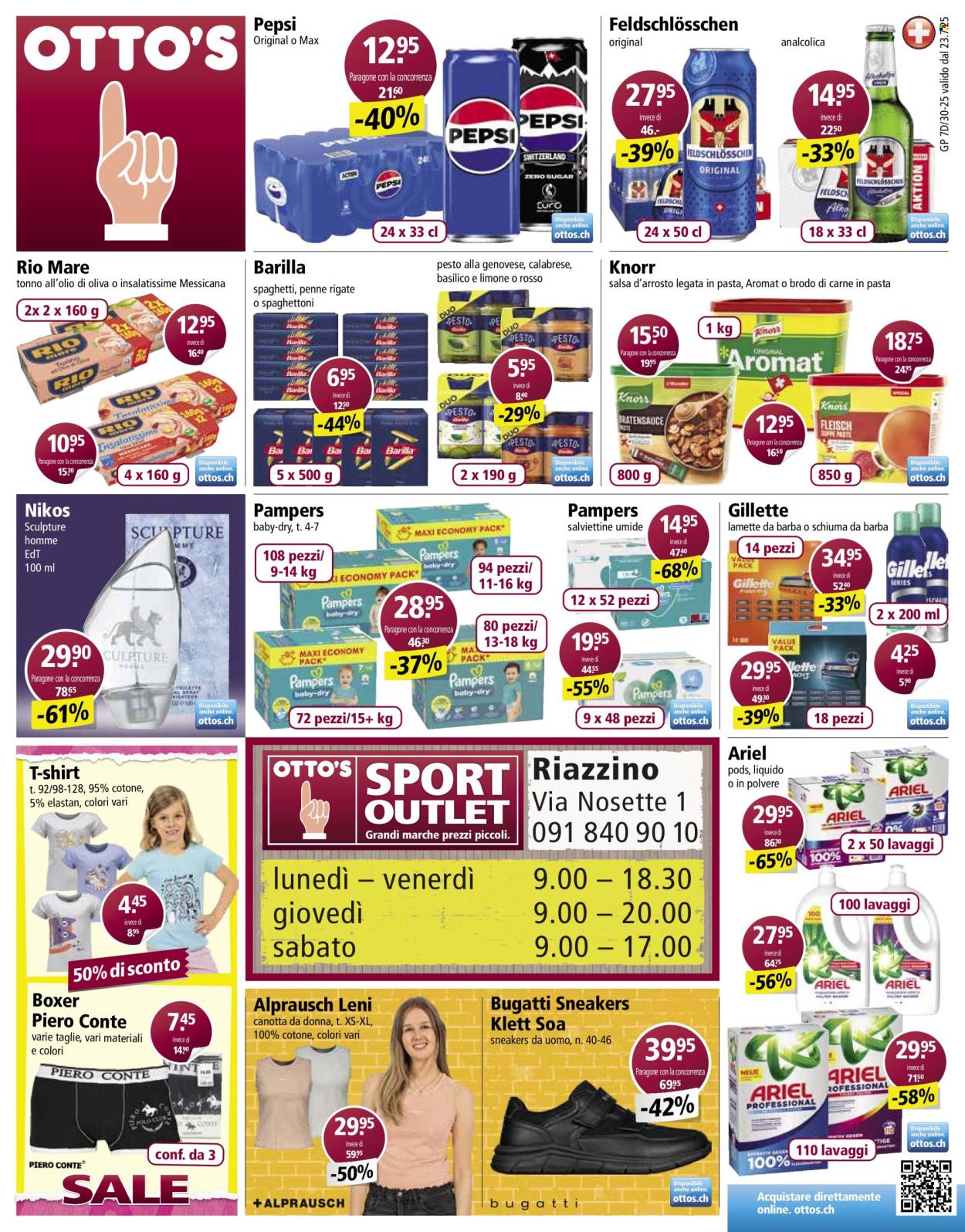 Volantino Otto's - 23.7.2025 - 29.7.2025. Pagina 1. Pagina 1