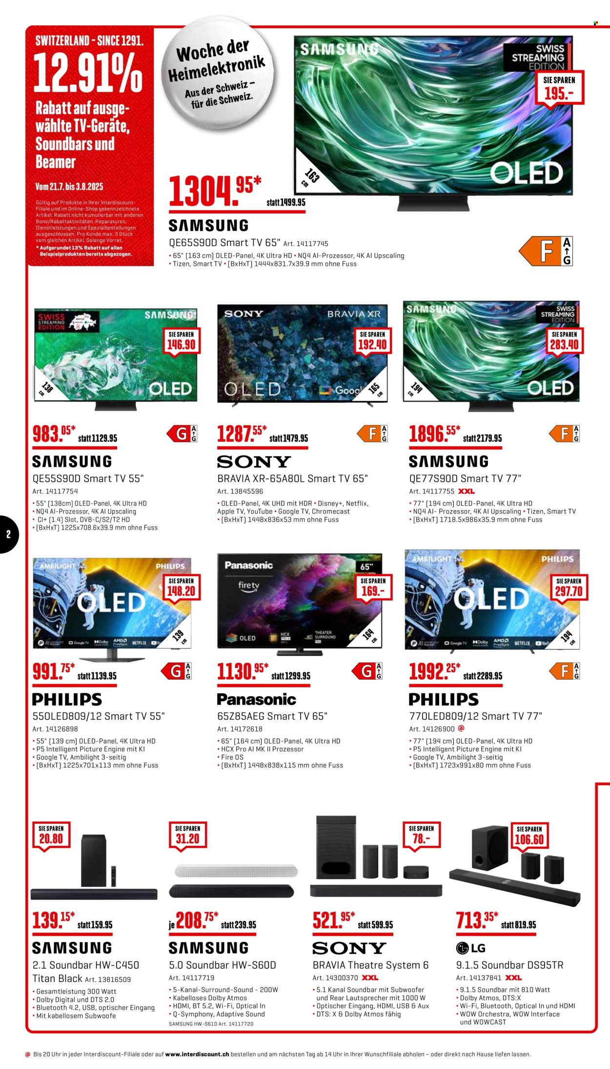 Volantino Interdiscount - 21.7.2025 - 3.8.2025. Pagina 2. Pagina 2
