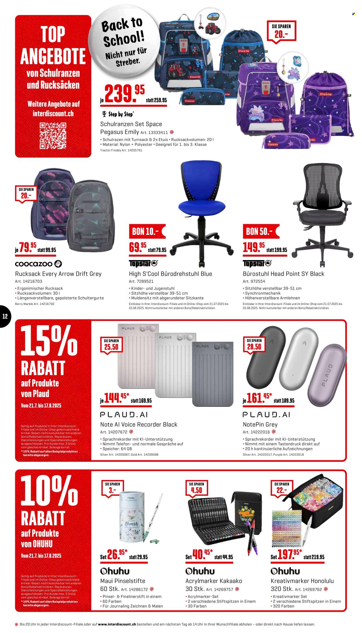 Volantino Interdiscount - 21.7.2025 - 3.8.2025. Pagina 12. Pagina 12