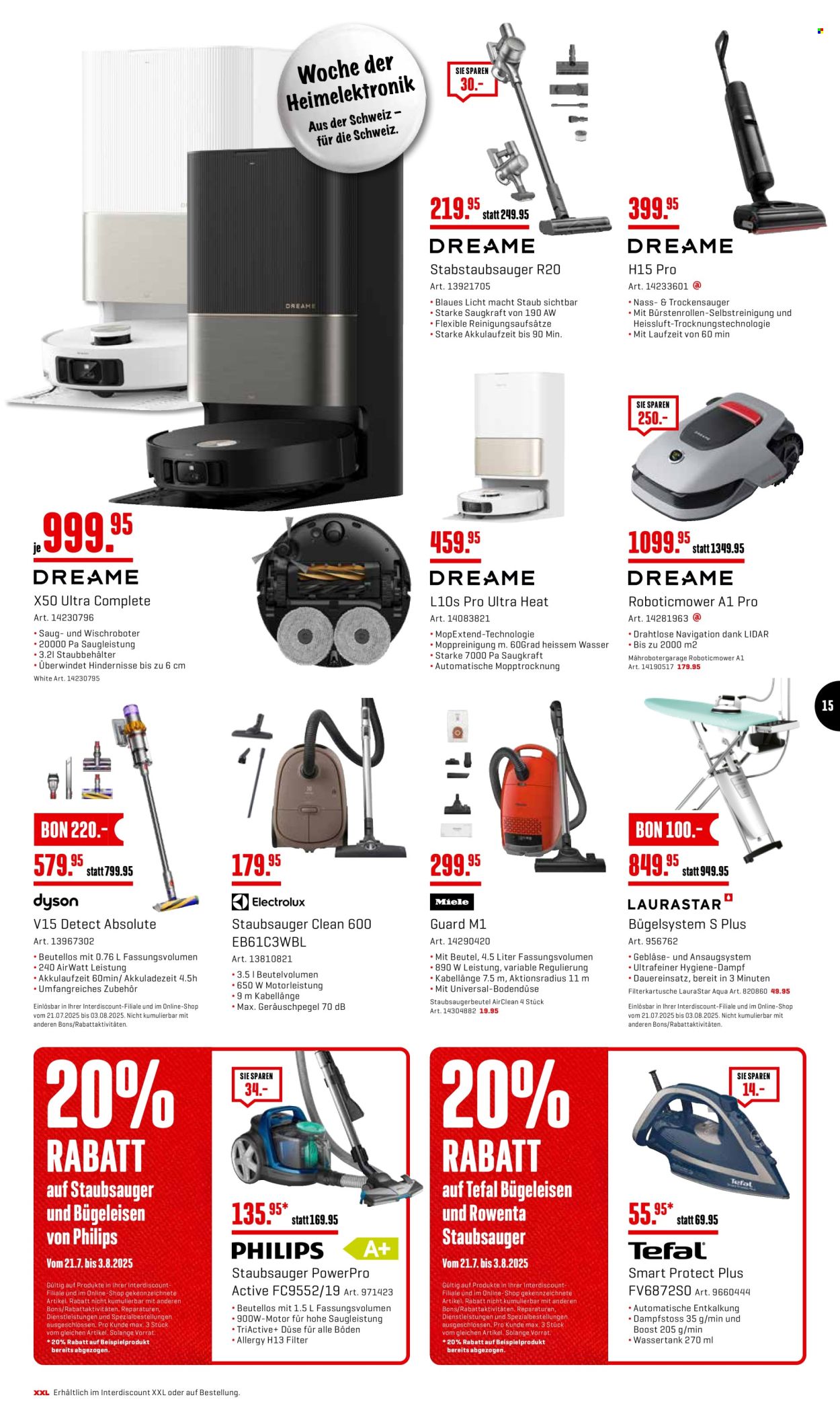 Volantino Interdiscount - 21.7.2025 - 3.8.2025. Pagina 15. Pagina 15