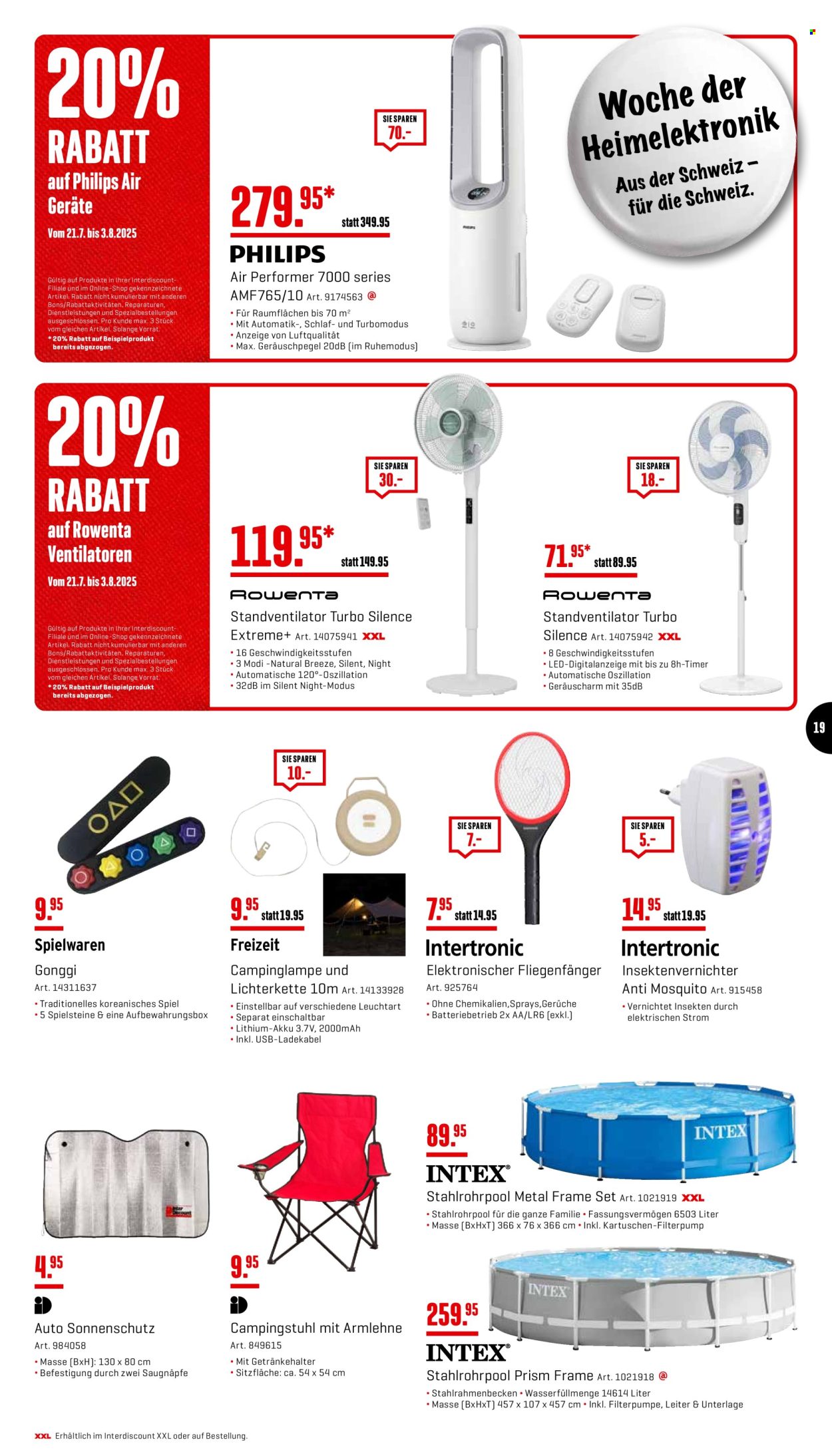 Volantino Interdiscount - 21.7.2025 - 3.8.2025. Pagina 19. Pagina 19