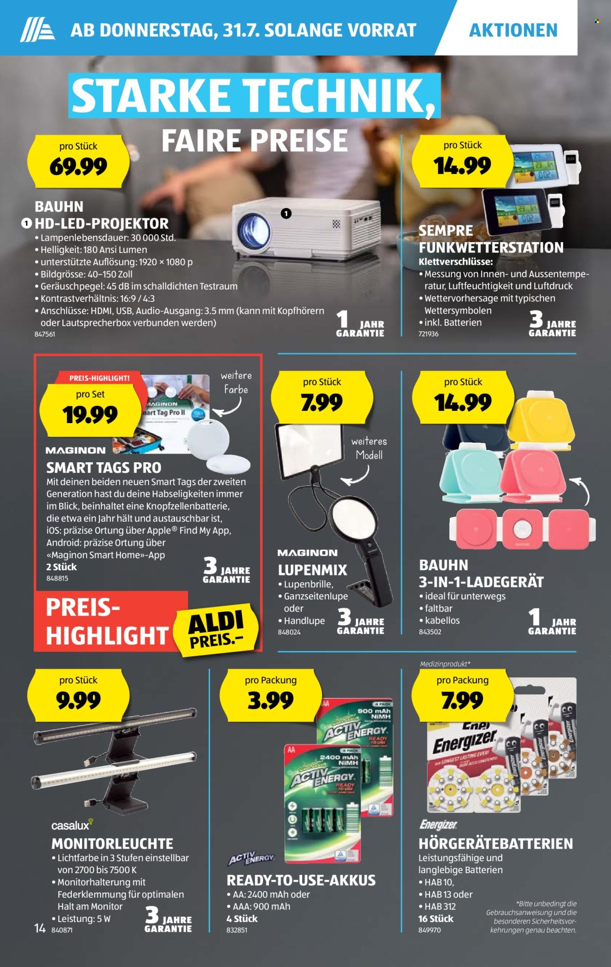 Volantino Aldi - 31.7.2025 - 6.8.2025. Pagina 14. Pagina 14