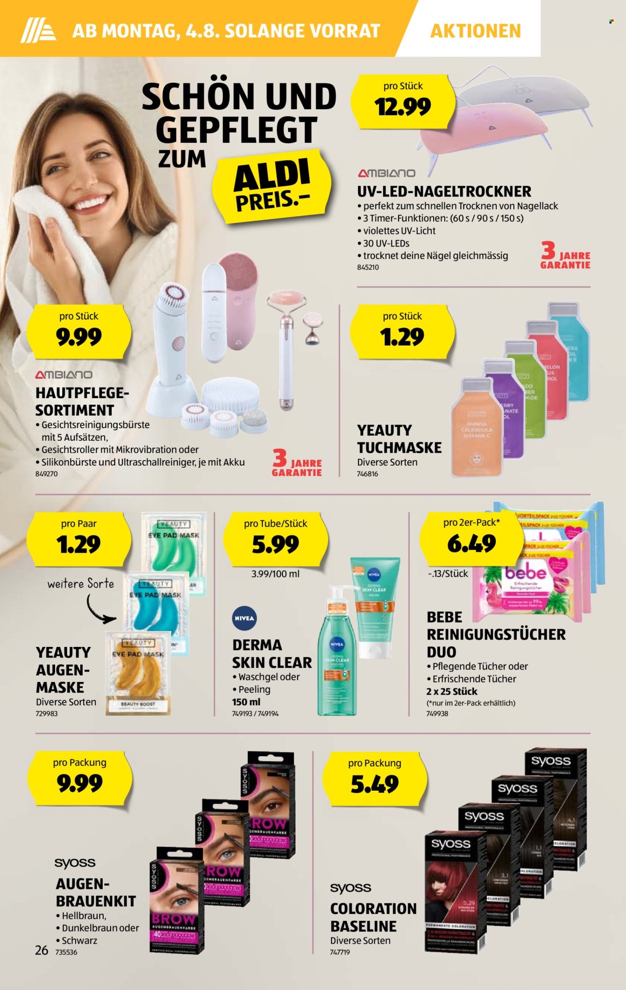 Volantino Aldi - 31.7.2025 - 6.8.2025. Pagina 26. Pagina 26