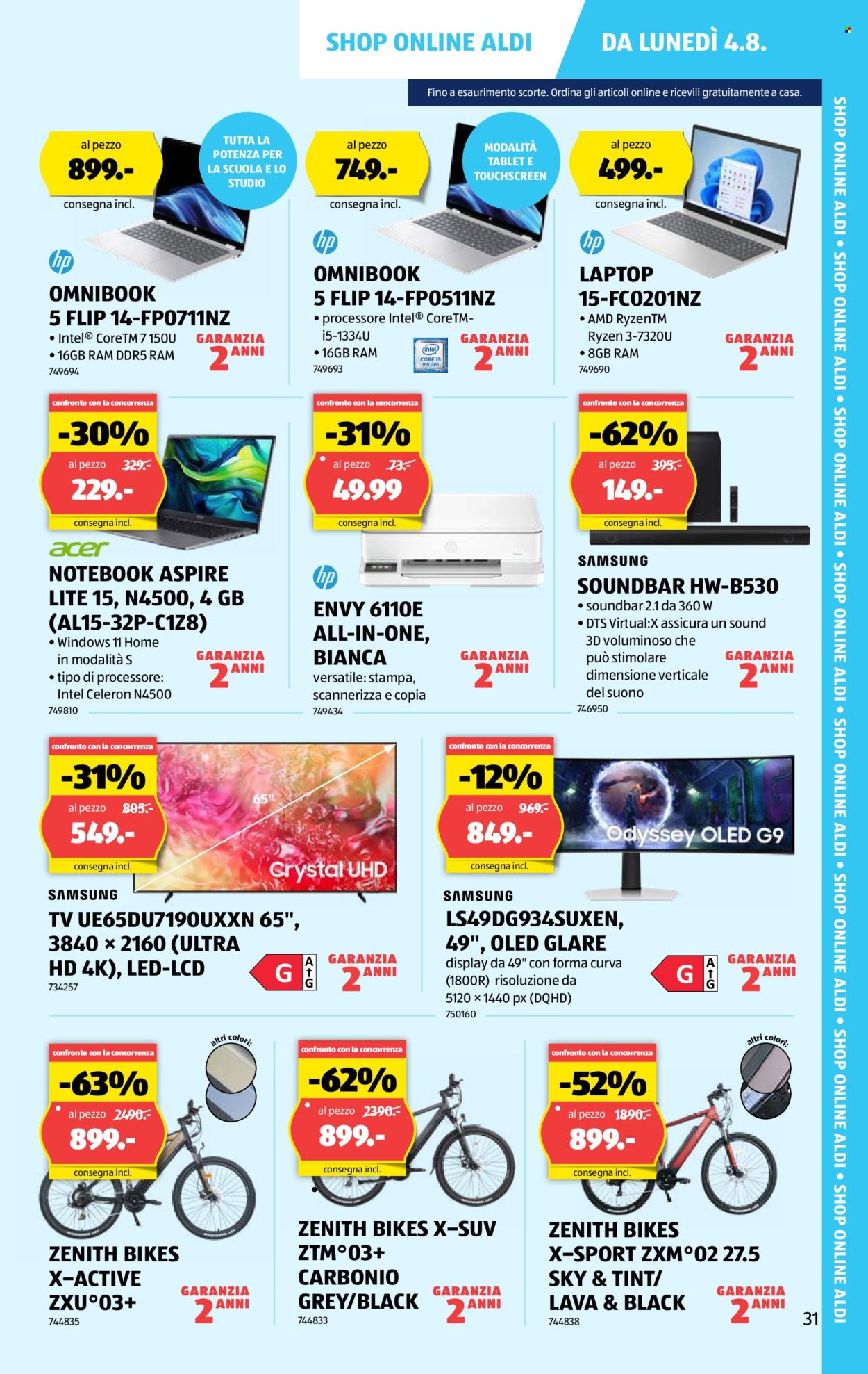 Volantino Aldi - 31.7.2025 - 6.8.2025. Pagina 32. Pagina 32