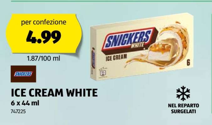 SNICKERS ICE CREAM WHITE