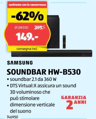 SAMSUNG SOUNDBAR HW-B530