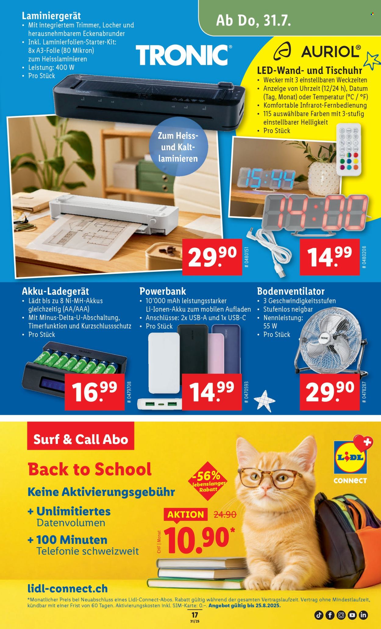 Volantino Lidl - 31.7.2025 - 6.8.2025. Pagina 19. Pagina 19