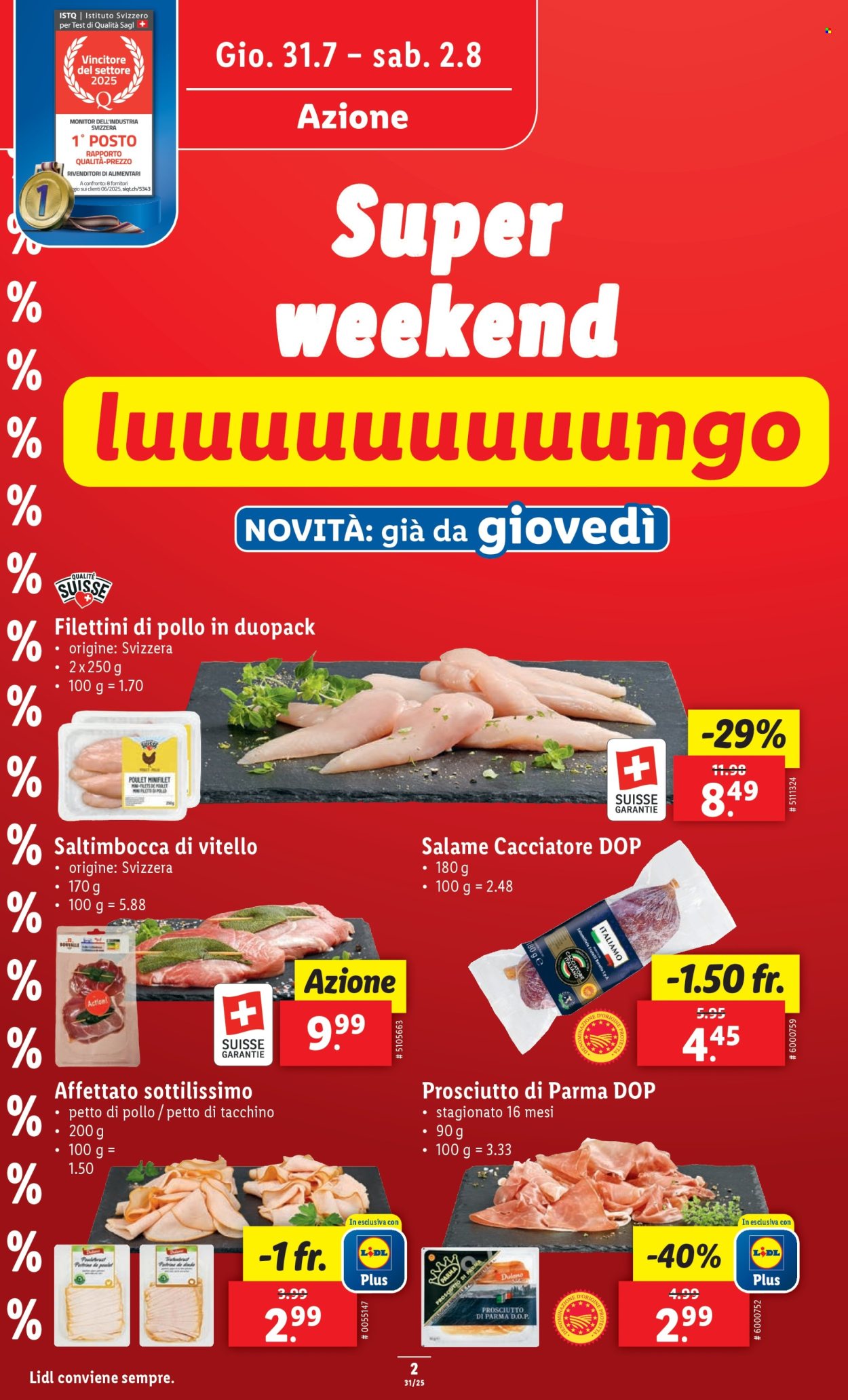 Volantino Lidl - 31.7.2025 - 6.8.2025. Pagina 2. Pagina 2