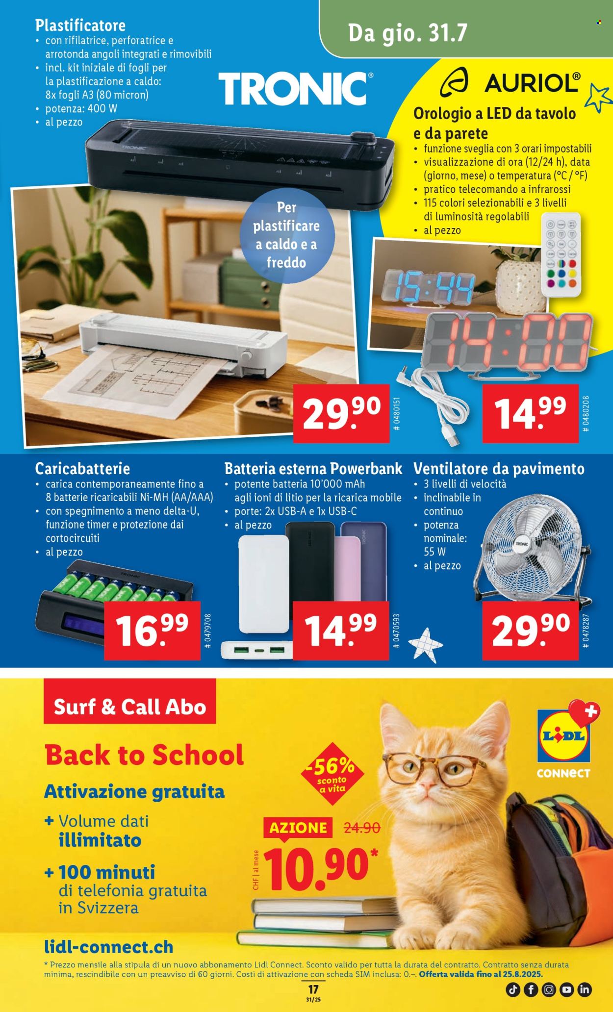 Volantino Lidl - 31.7.2025 - 6.8.2025. Pagina 19. Pagina 19