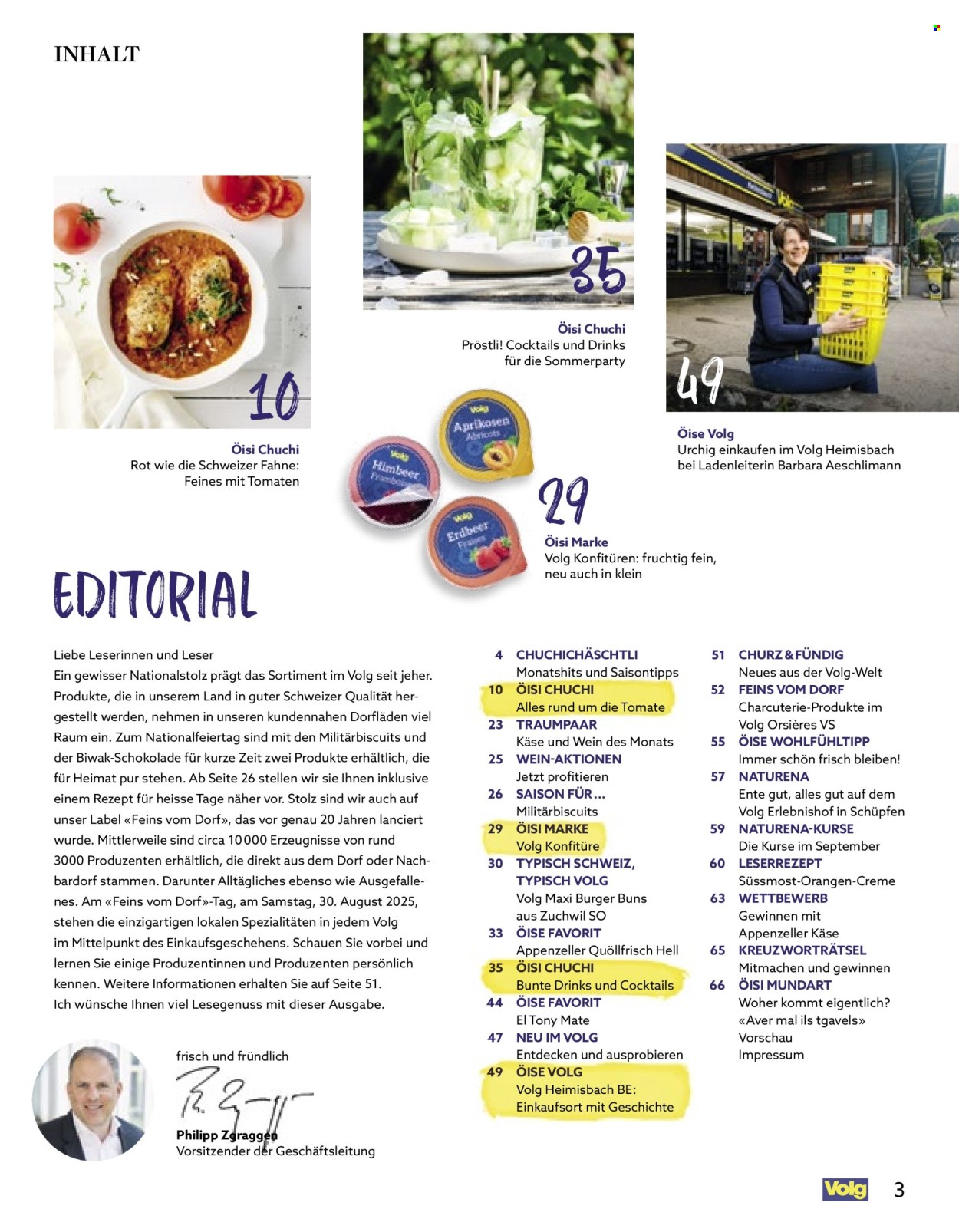 Volantino Volg - 1.8.2025 - 31.8.2025. Pagina 3. Pagina 3