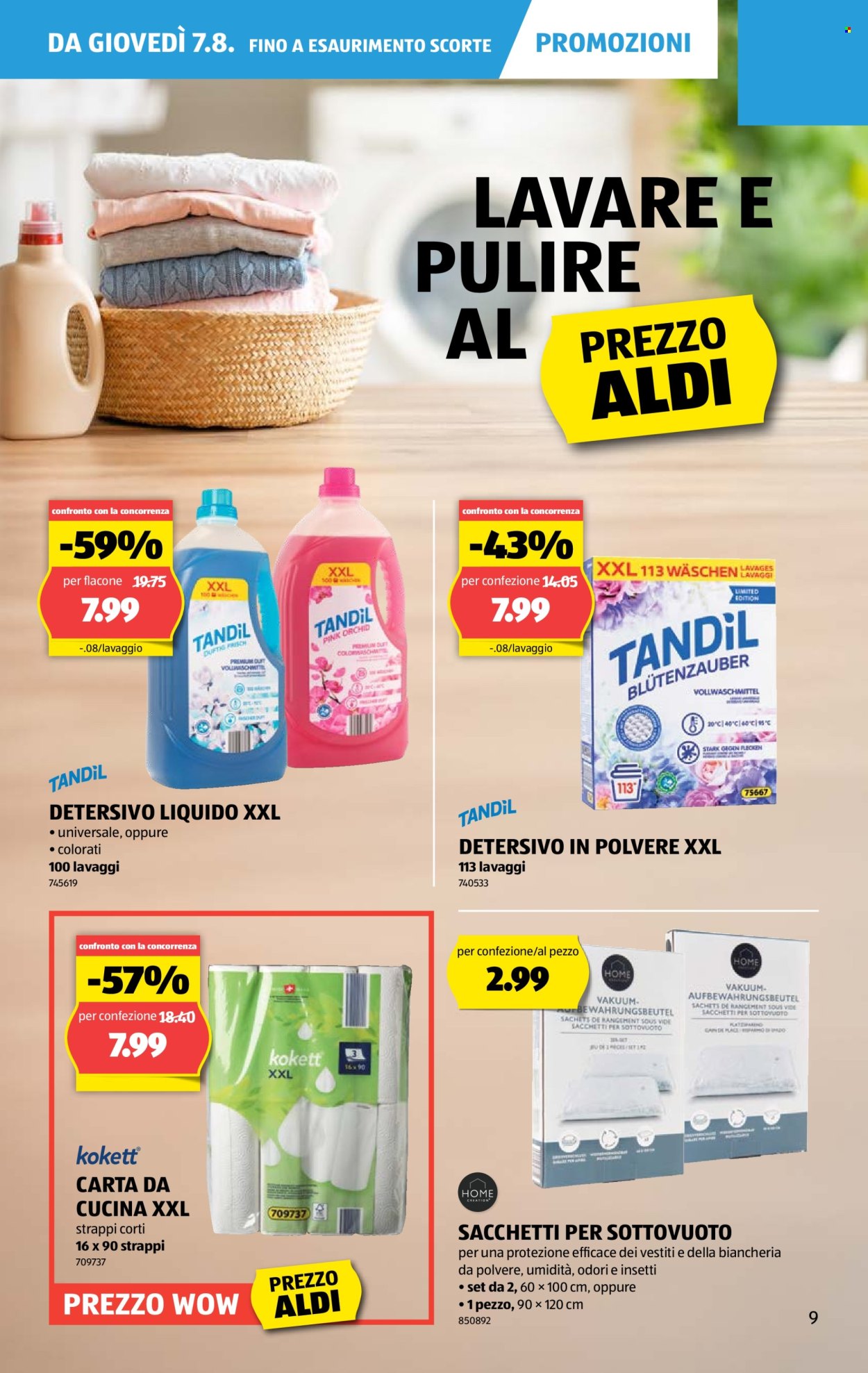 Volantino Aldi - 7.8.2025 - 13.8.2025. Pagina 9. Pagina 9