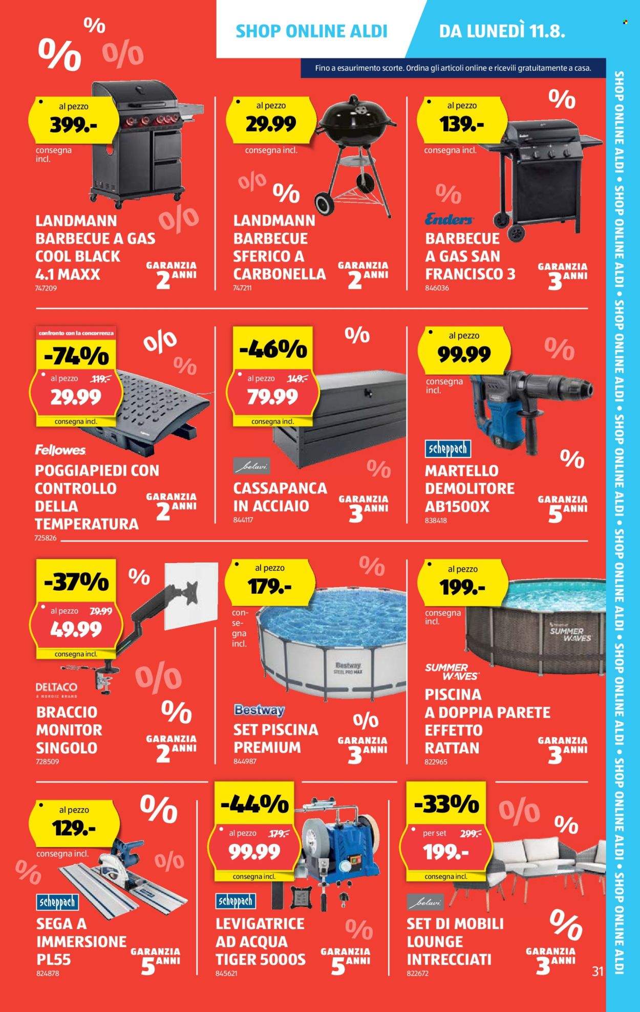 Volantino Aldi - 7.8.2025 - 13.8.2025. Pagina 31. Pagina 31