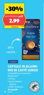 Mövenpick Capsule in Alluminio di Caffè Lungo