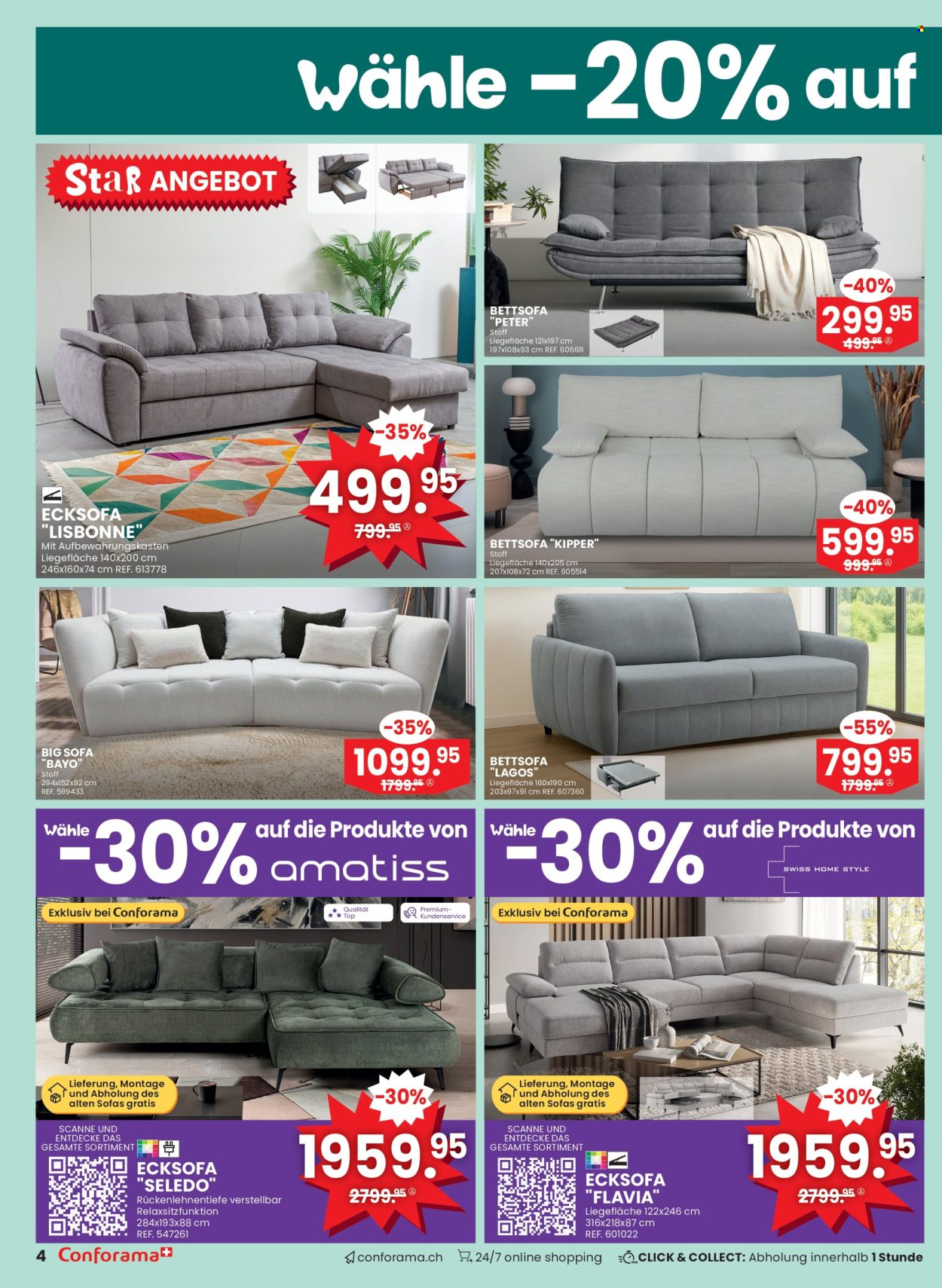 Volantino Conforama - 6.8.2025 - 26.8.2025. Pagina 4. Pagina 4