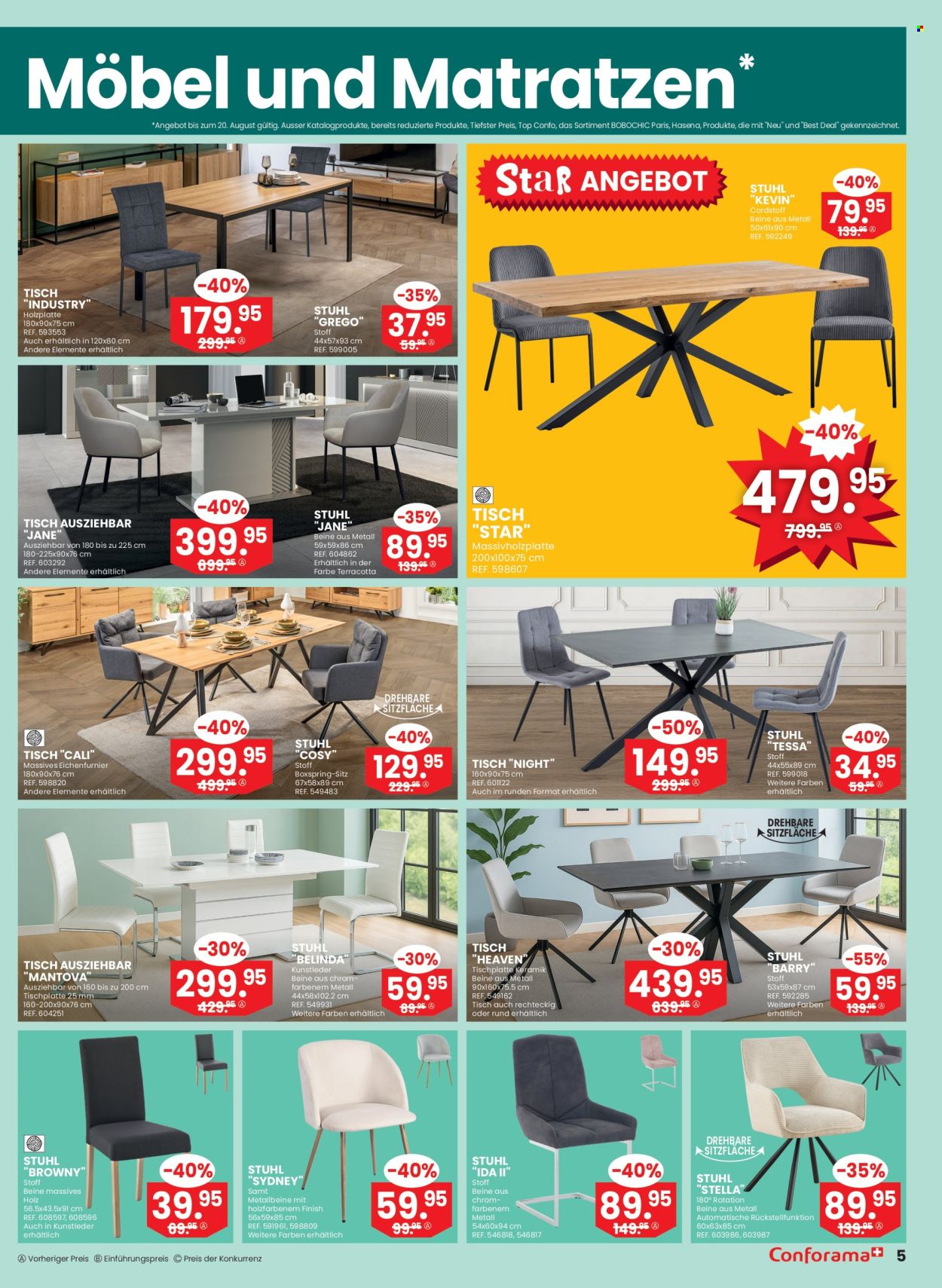 Volantino Conforama - 6.8.2025 - 26.8.2025. Pagina 5. Pagina 5