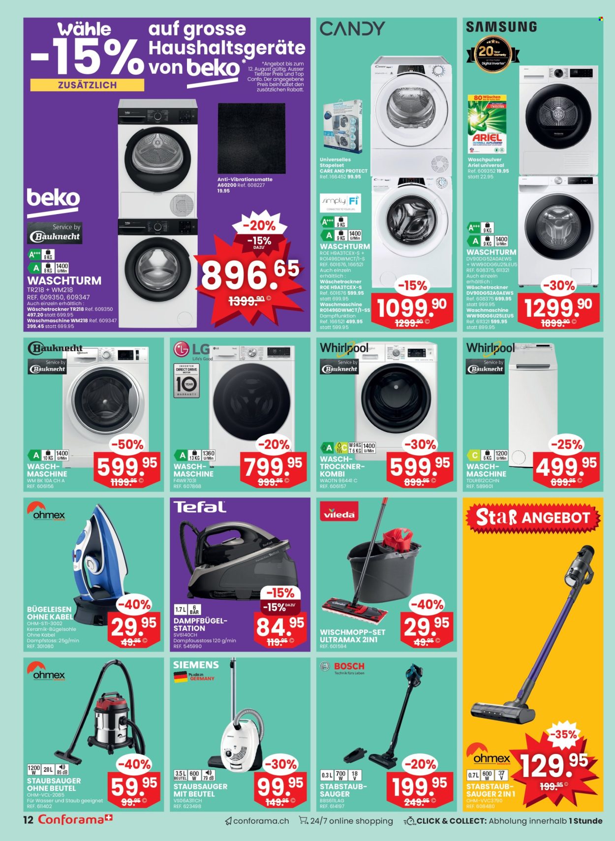 Volantino Conforama - 6.8.2025 - 26.8.2025. Pagina 12. Pagina 12