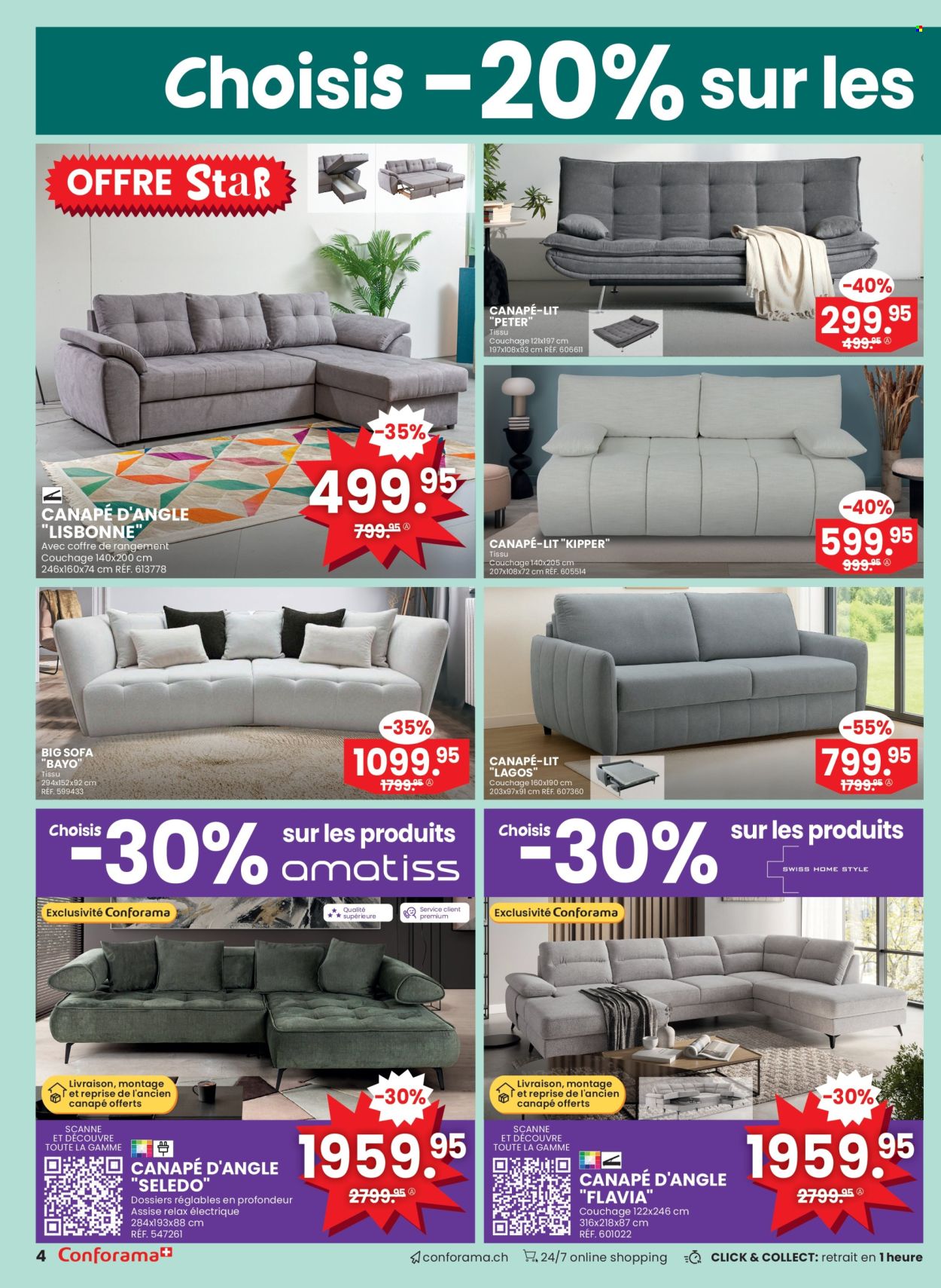 Volantino Conforama - 6.8.2025 - 26.8.2025. Pagina 4. Pagina 4