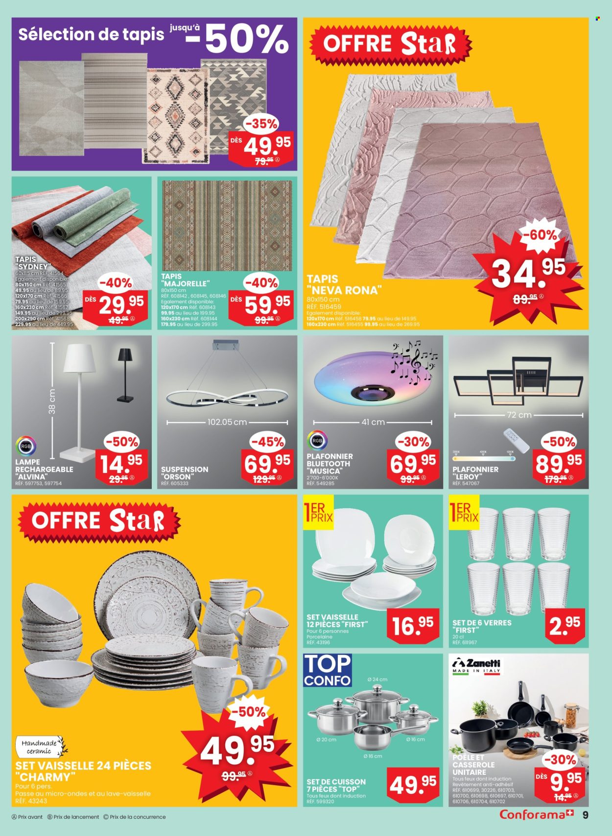 Volantino Conforama - 6.8.2025 - 26.8.2025. Pagina 9. Pagina 9
