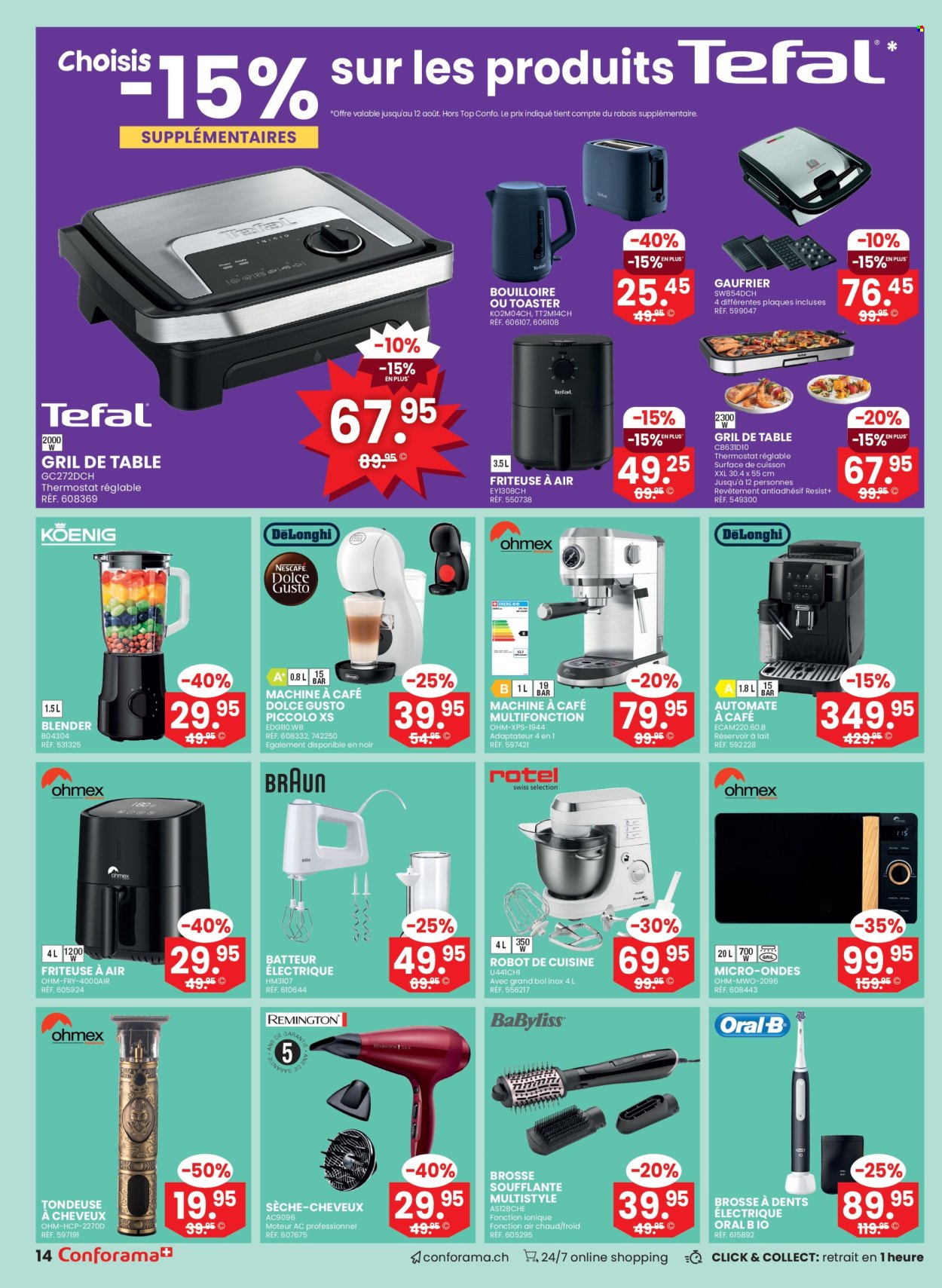 Volantino Conforama - 6.8.2025 - 26.8.2025. Pagina 14. Pagina 14