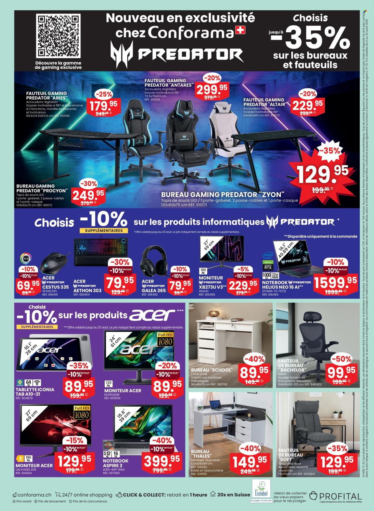 Volantino Conforama - 6.8.2025 - 26.8.2025. Pagina 16. Pagina 16