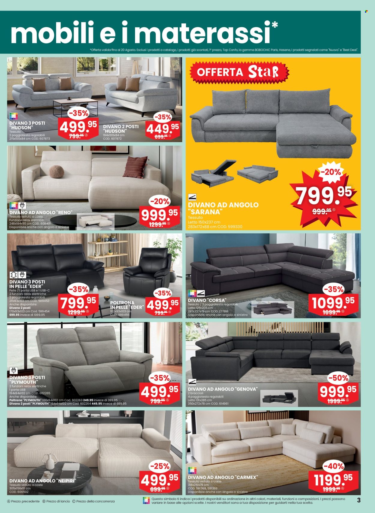 Volantino Conforama - 6.8.2025 - 26.8.2025. Pagina 3. Pagina 3