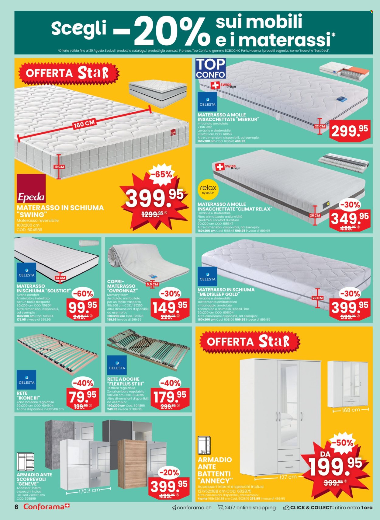 Volantino Conforama - 6.8.2025 - 26.8.2025. Pagina 6. Pagina 6
