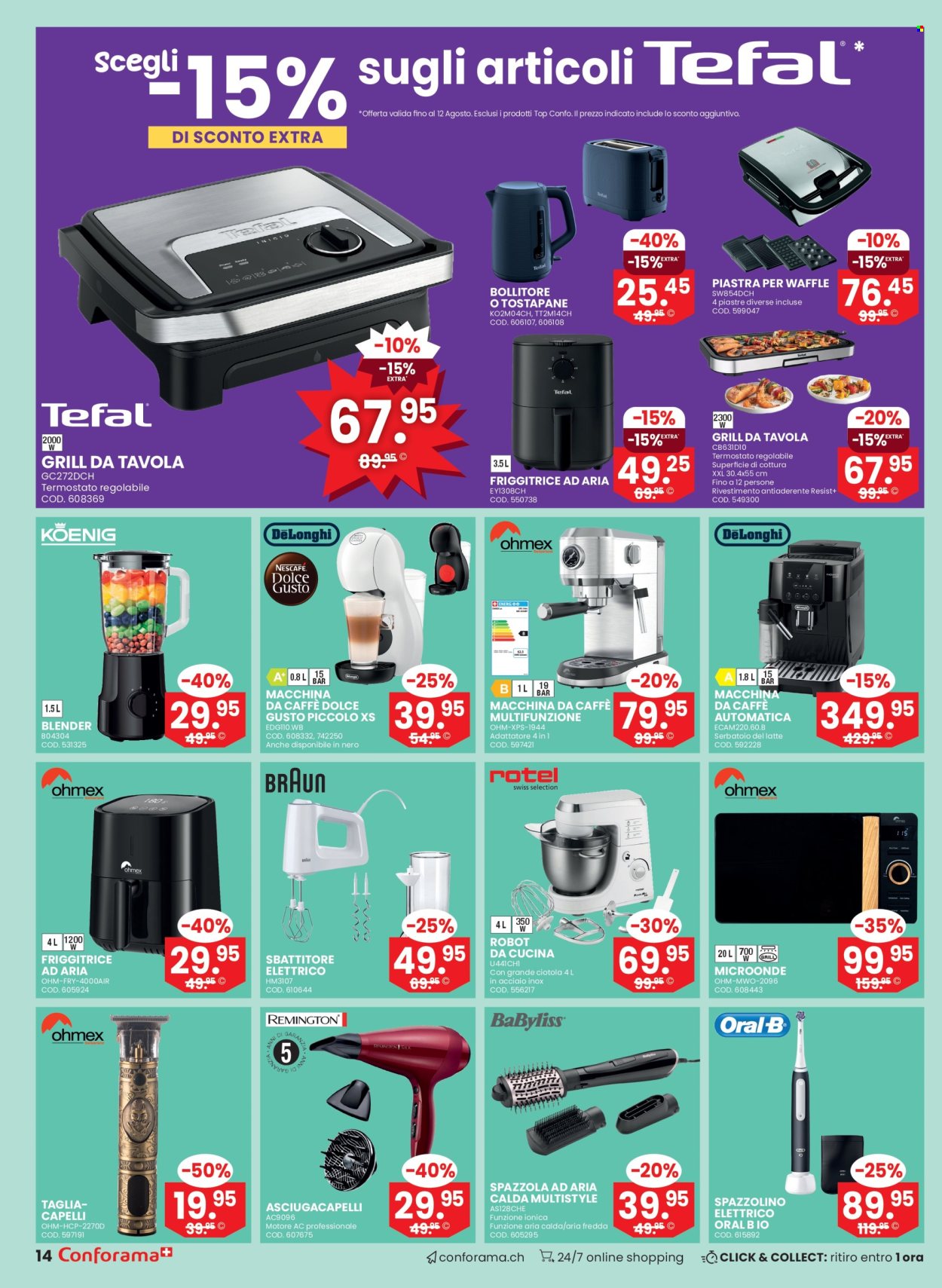 Volantino Conforama - 6.8.2025 - 26.8.2025. Pagina 14. Pagina 14