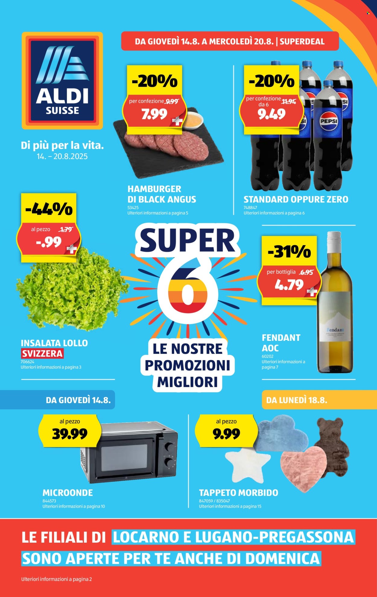 Volantino Aldi - 14.8.2025 - 20.8.2025. Pagina 1. Pagina 1