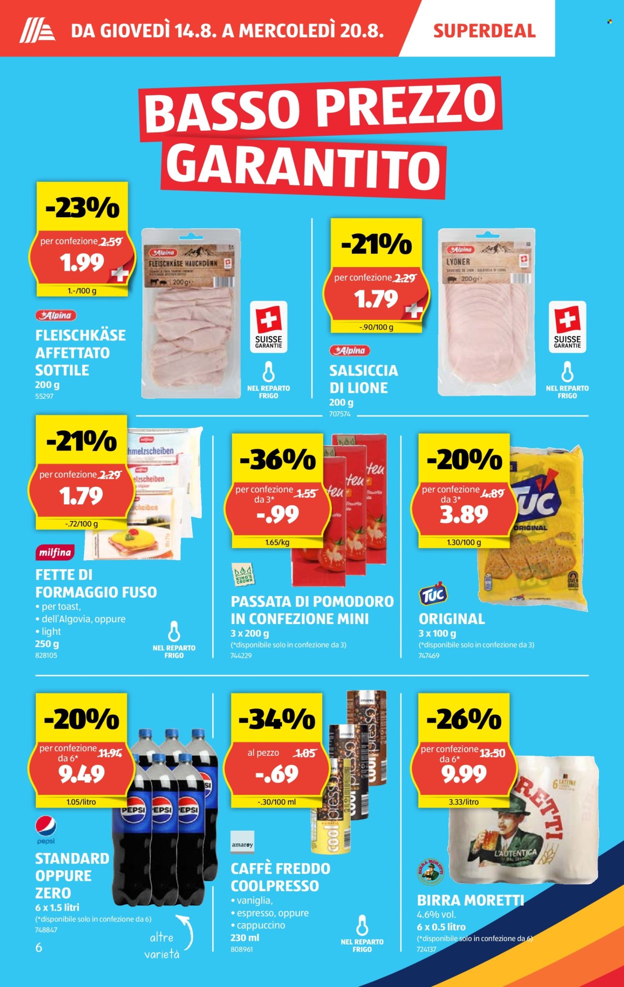 Volantino Aldi - 14.8.2025 - 20.8.2025. Pagina 6. Pagina 6