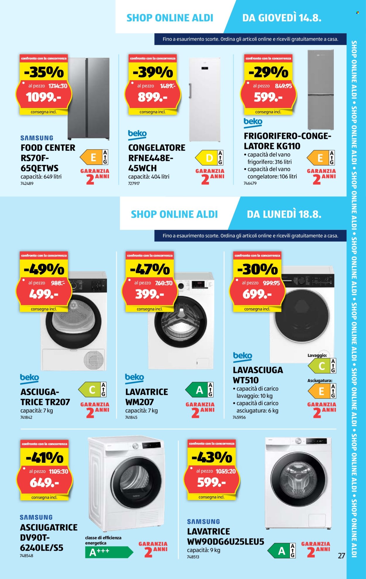 Volantino Aldi - 14.8.2025 - 20.8.2025. Pagina 27. Pagina 27