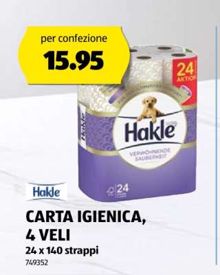 Hakle CARTA IGIENICA, 4 VELI