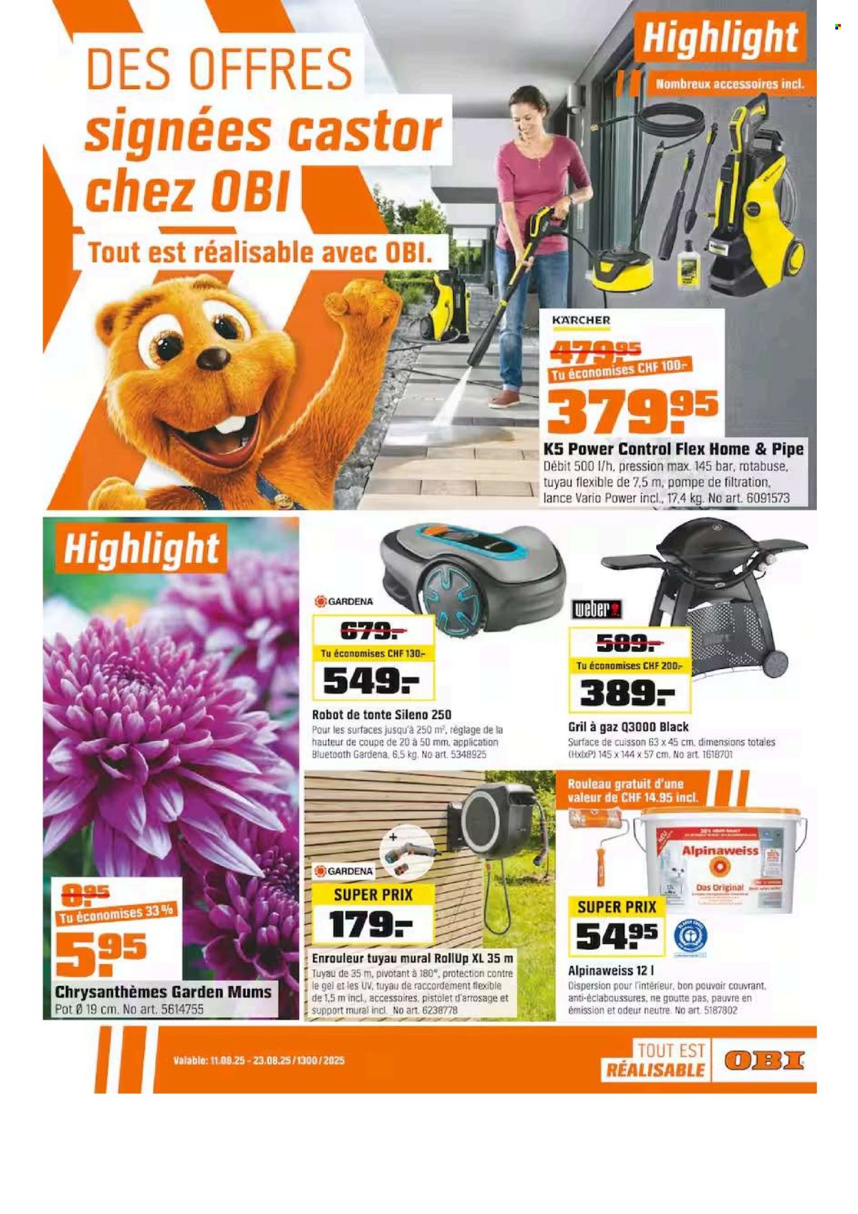 Volantino OBI - 11.8.2025 - 23.8.2025. Pagina 1. Pagina 1
