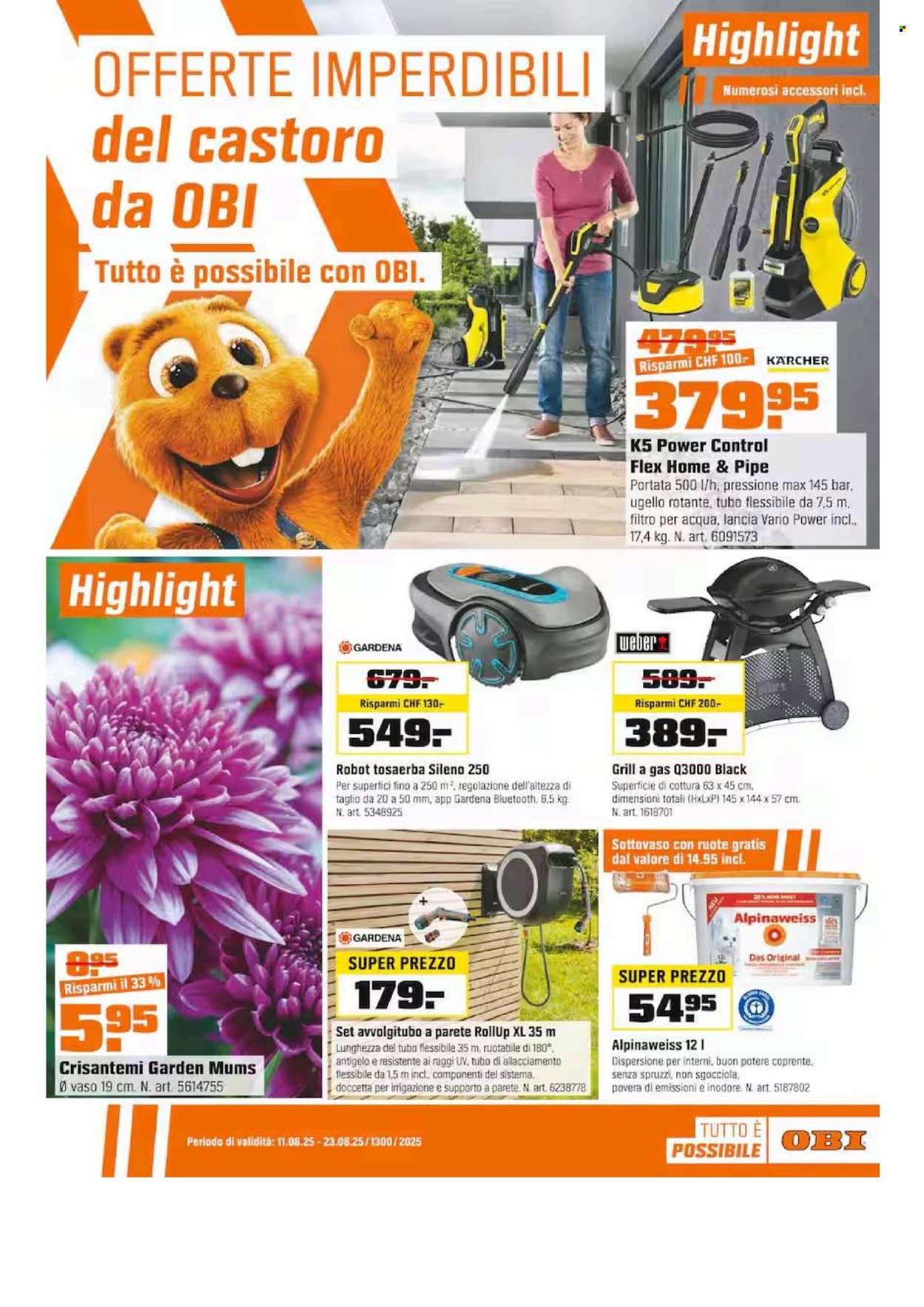 Volantino OBI - 11.8.2025 - 23.8.2025. Pagina 1. Pagina 1