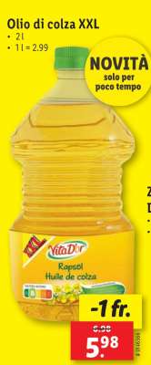 Olio di colza XXL